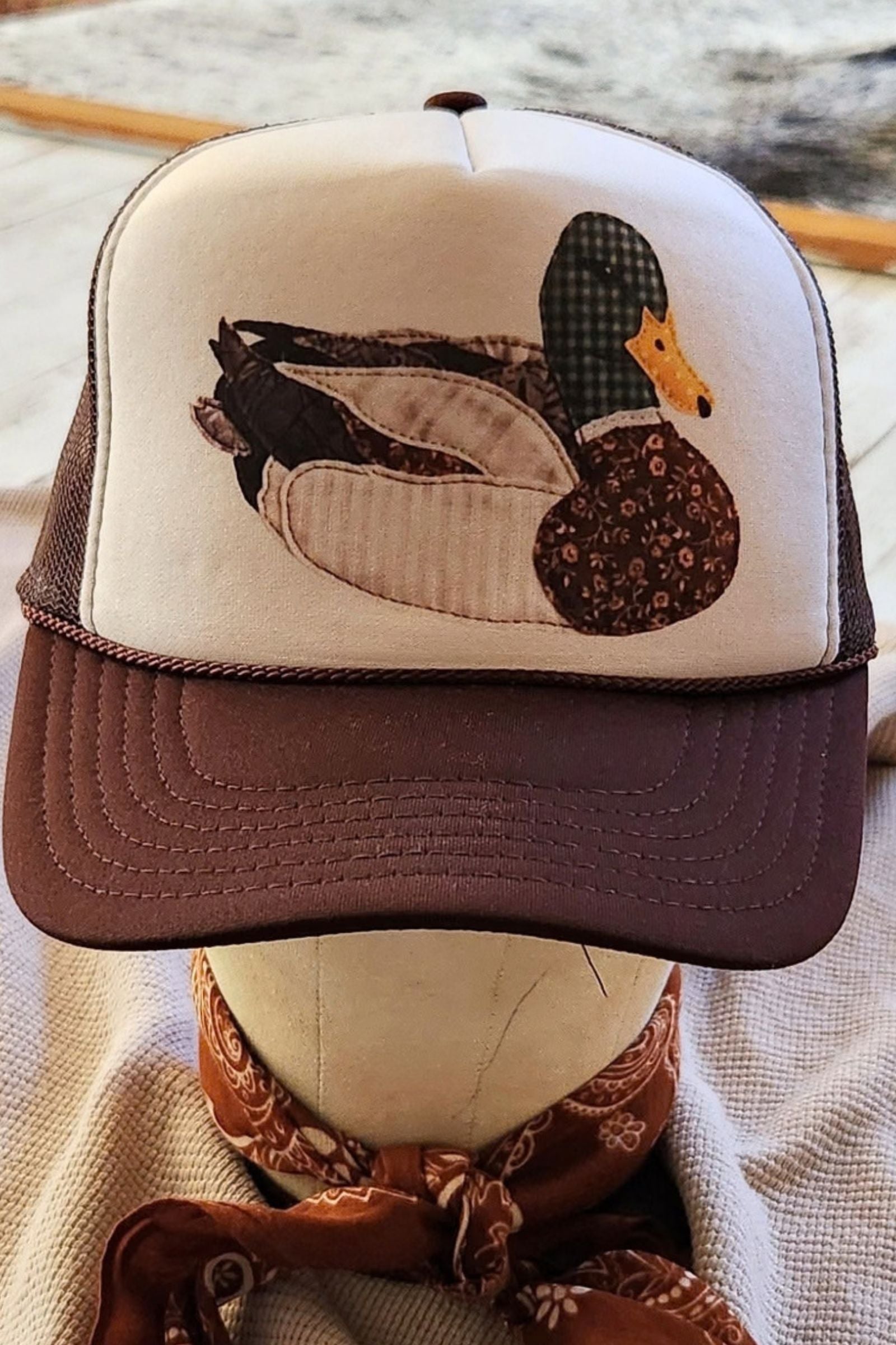 Granny's Patchwork Duck Snapback Hat