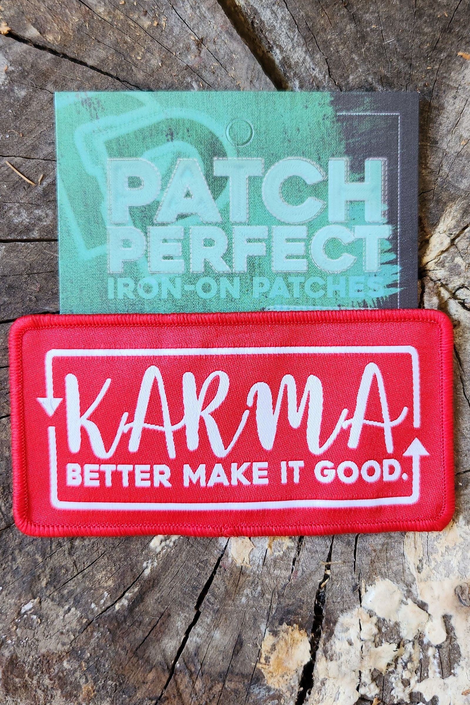 Karma Embroidered Patch
