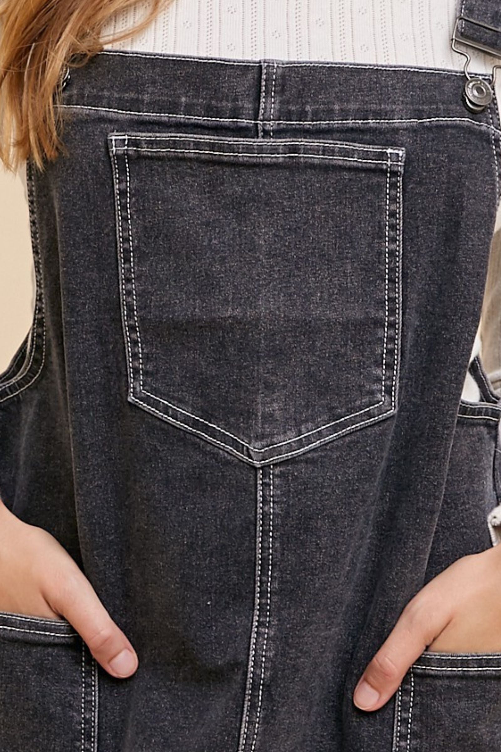 Denim Overall Mini Dress