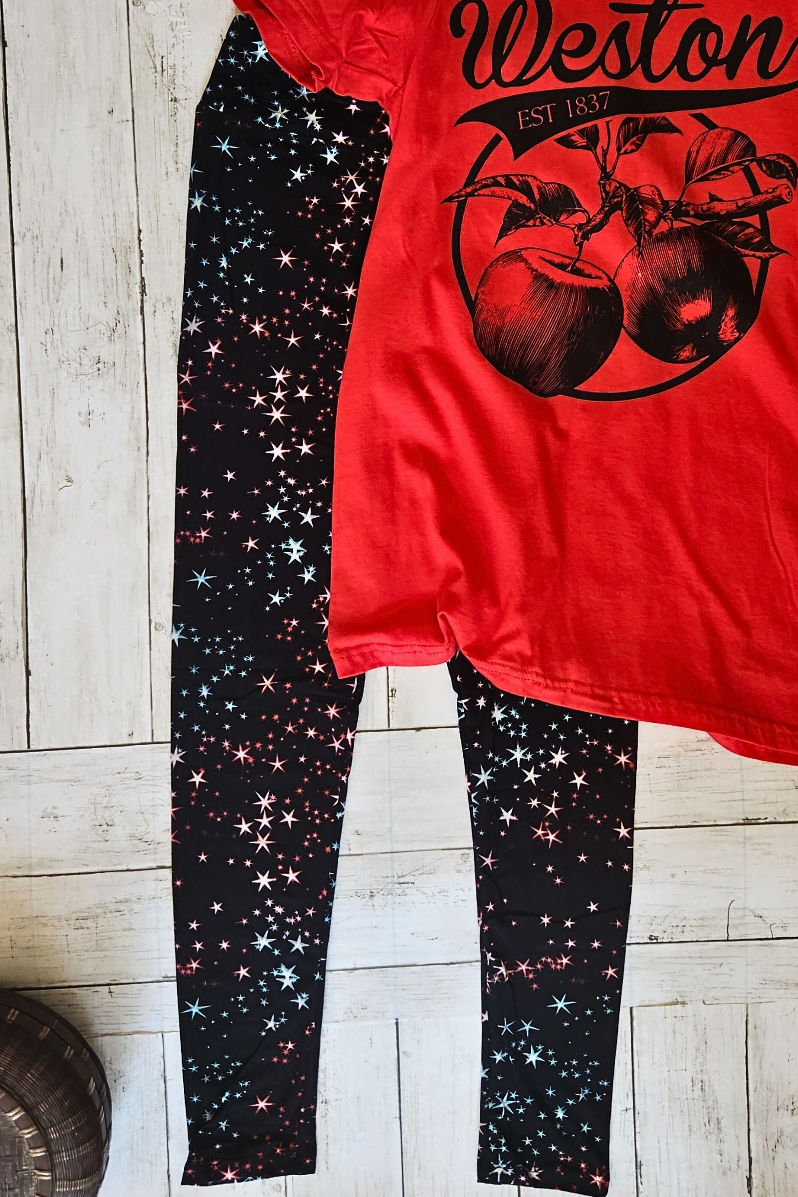 Star Bright Yoga Band Leggings