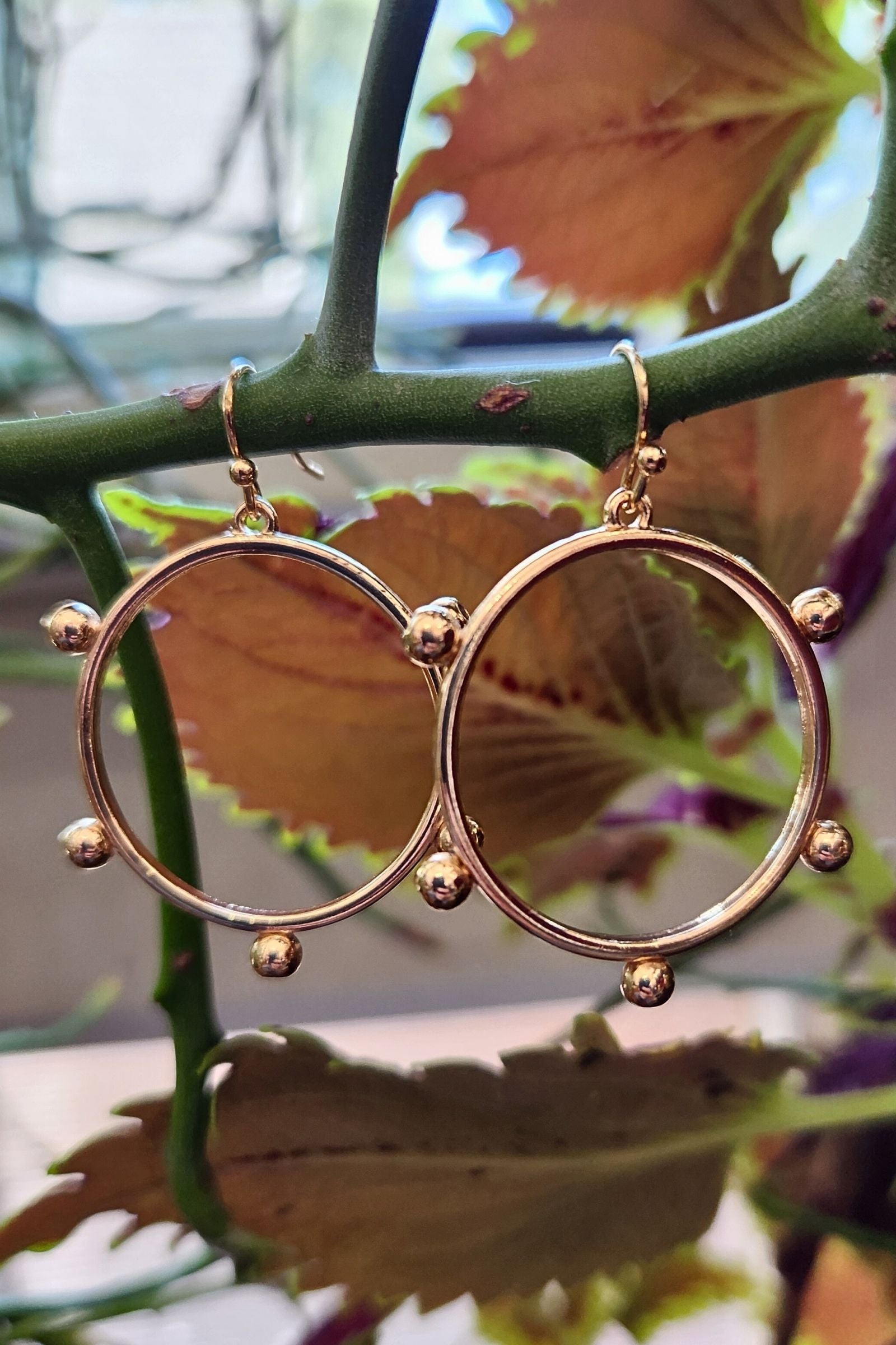 Shelly Golden Hoop Earrings
