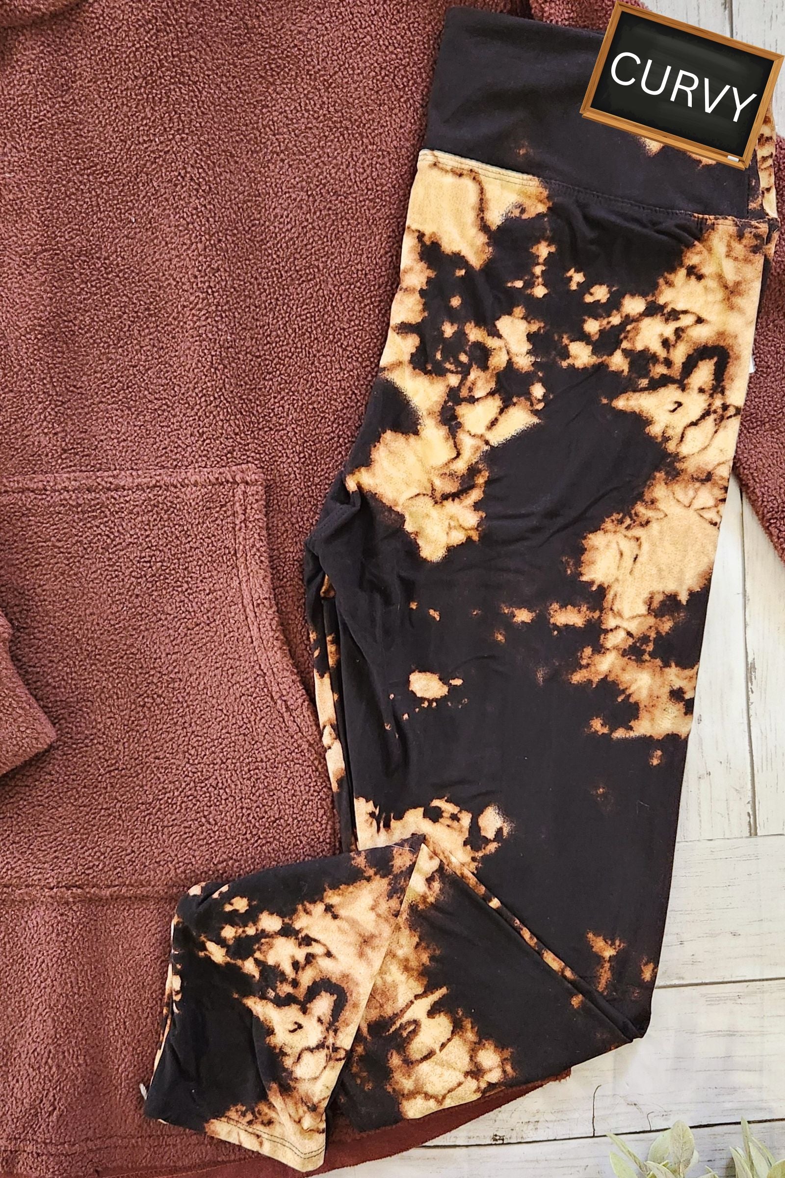 CURVY Summer Fire Yoga Leggings