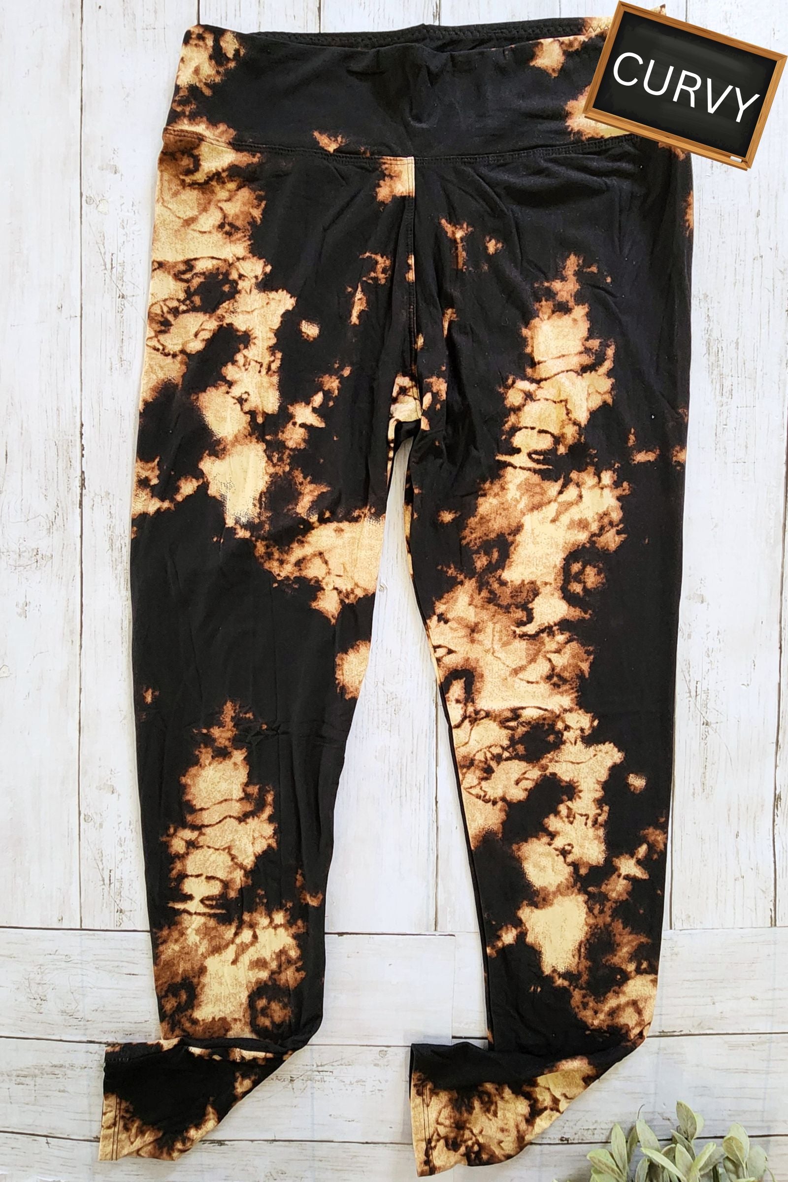 CURVY Summer Fire Yoga Leggings