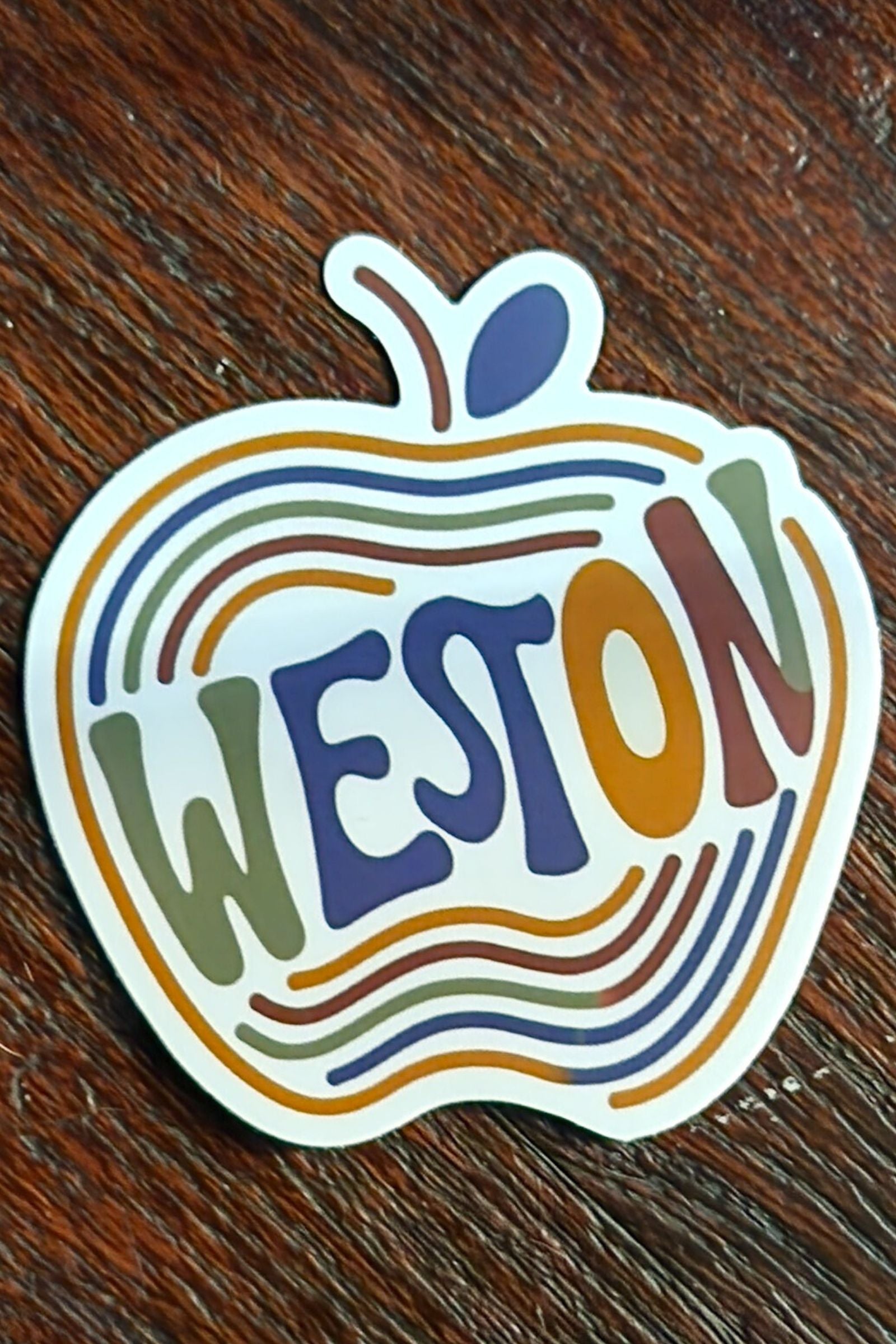 Colors of Fall Weston Apple Sticker