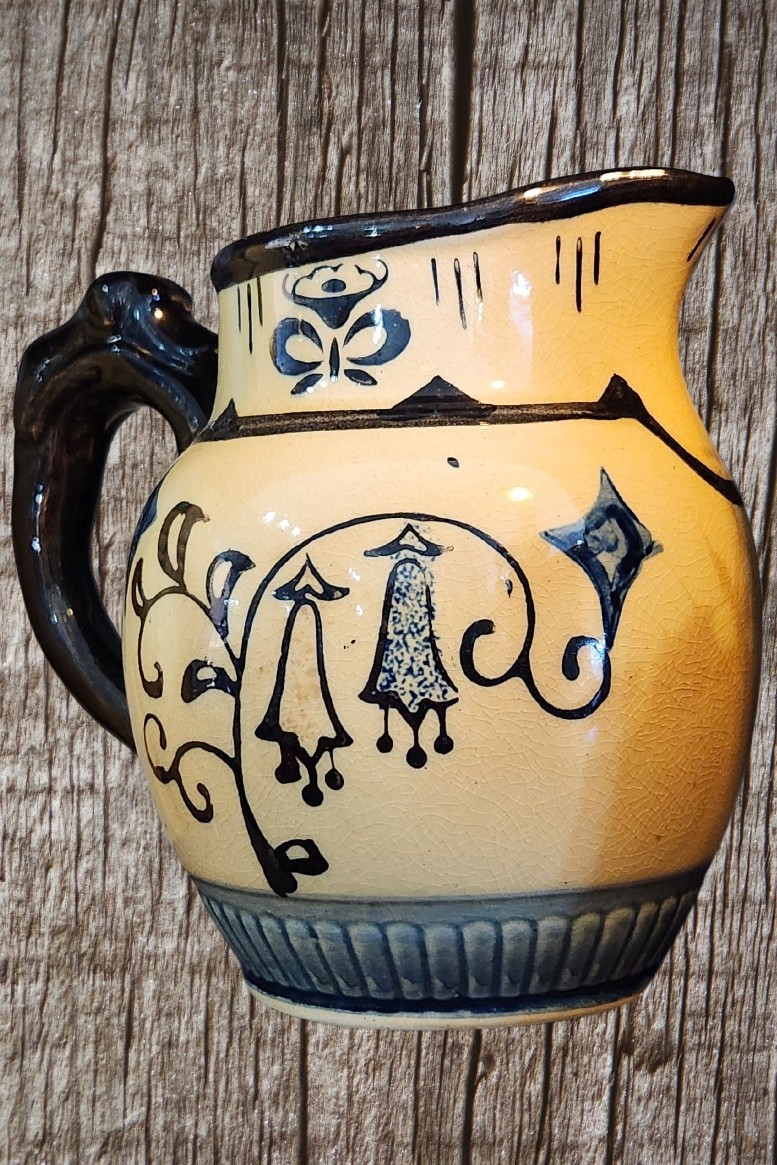 1920's Hotta Yu Shoten & Co Hand Painted Deer Pitcher