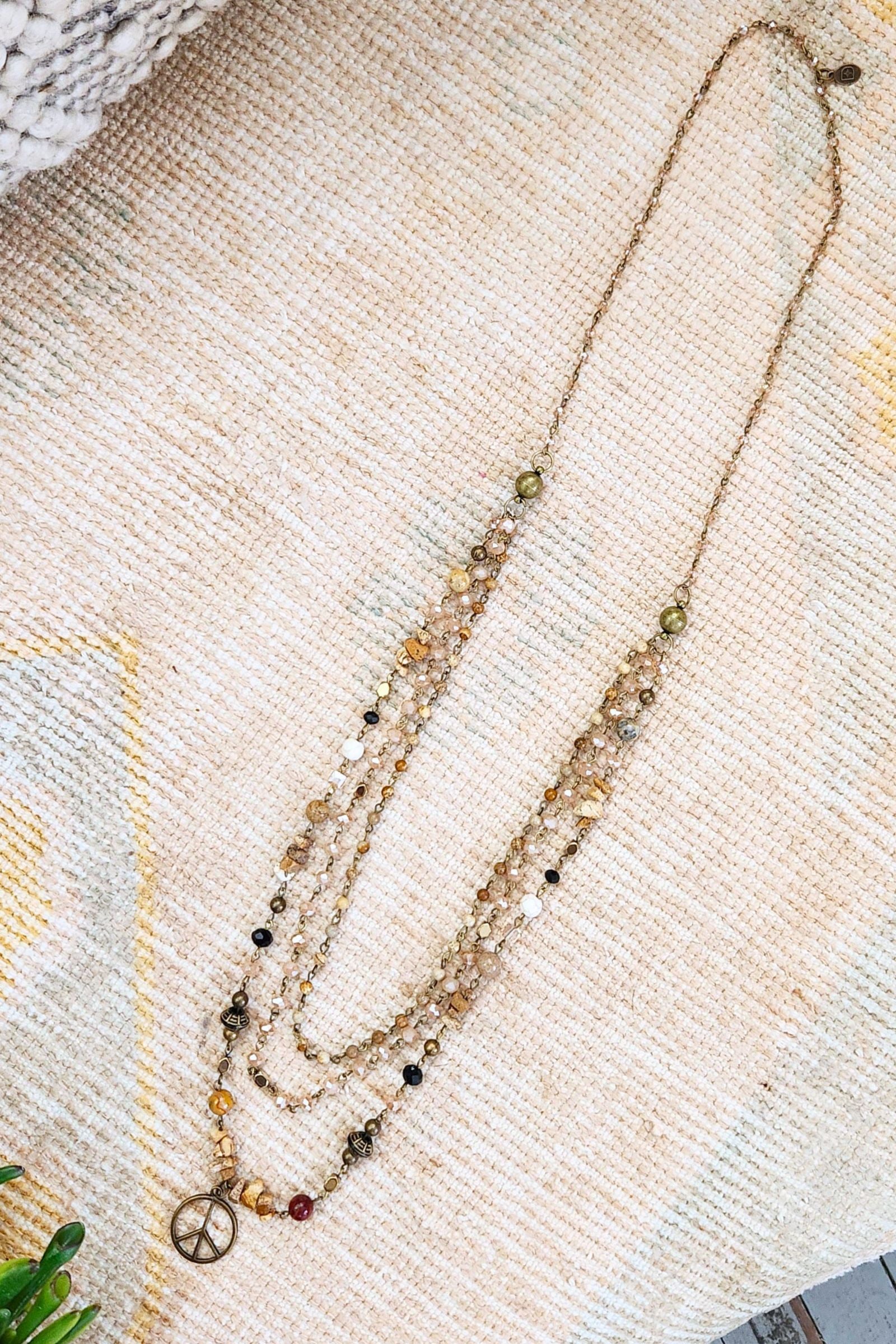 Laurie Layered Peace Necklace