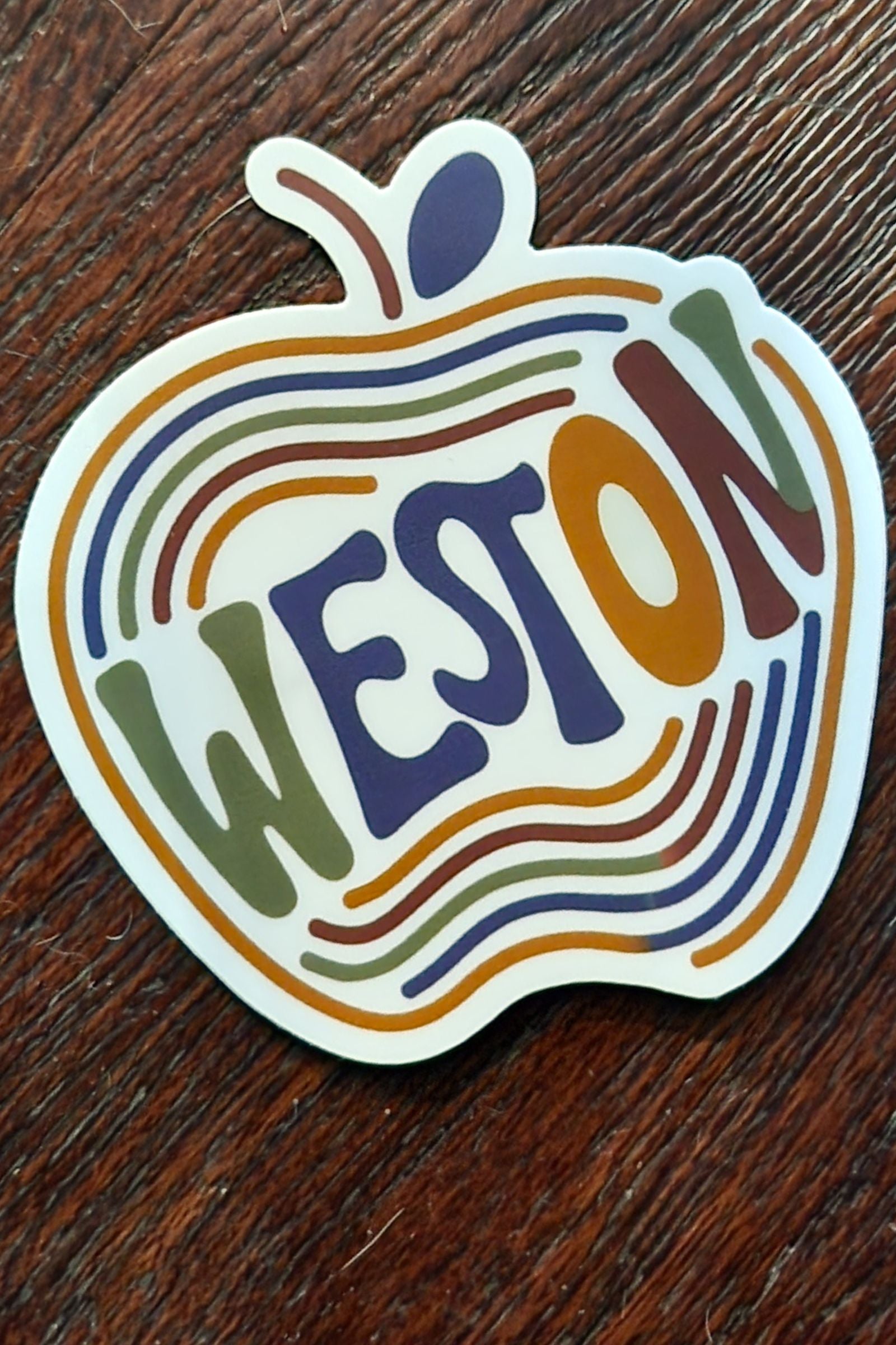 Colors of Fall Weston Apple Sticker