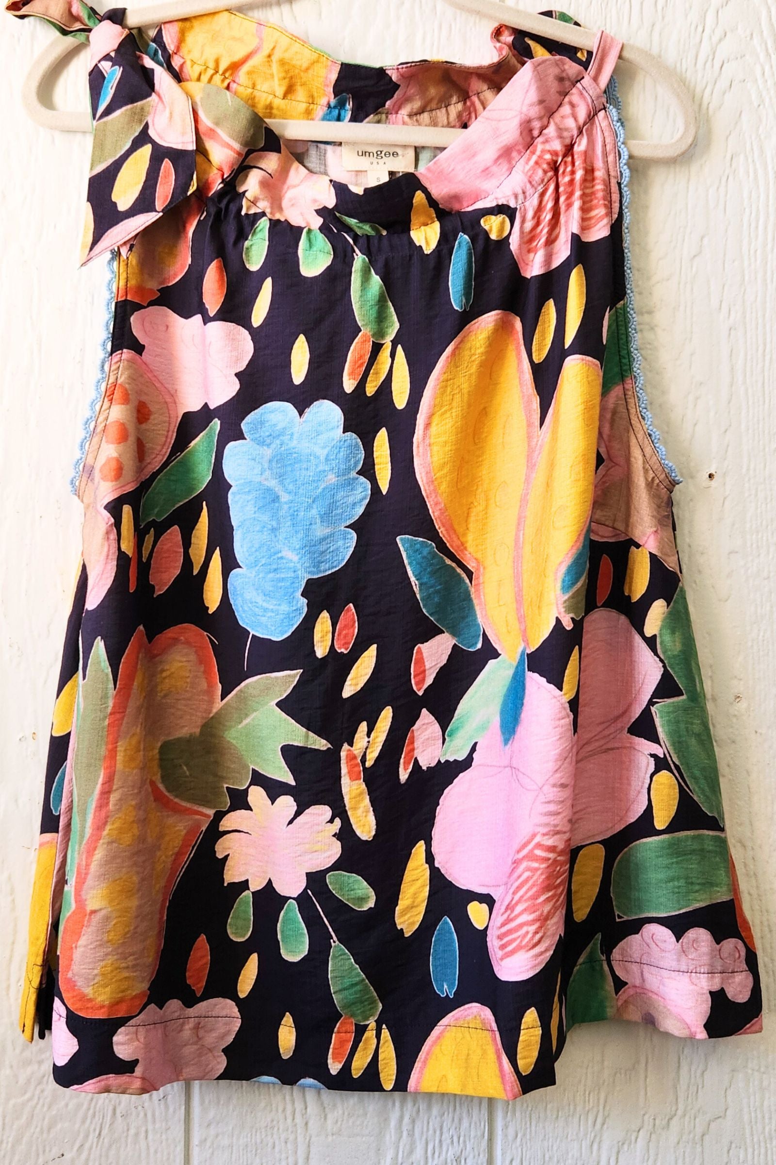 Boho Floral Halter Top Blouse