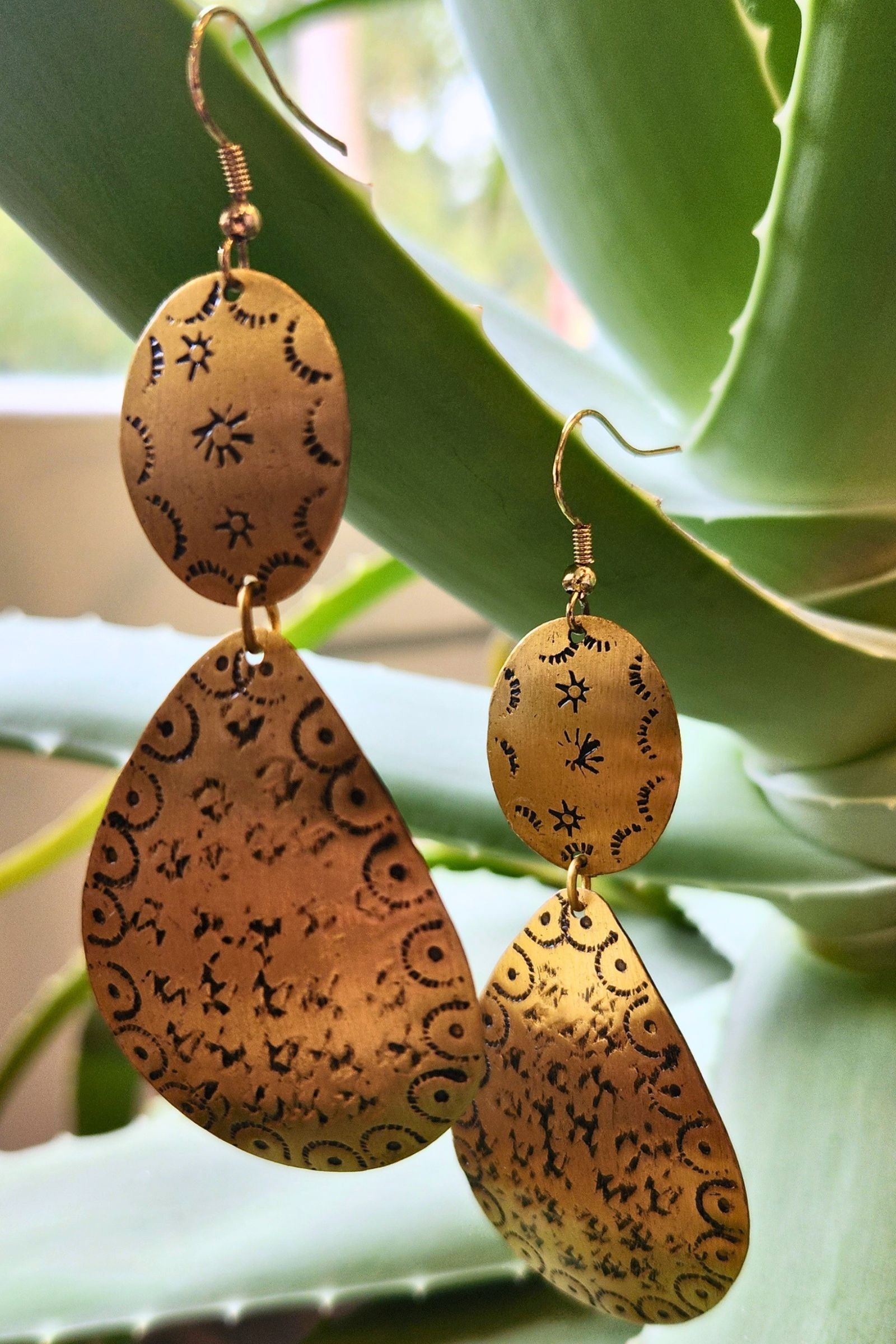 Golden Springs Teardrop Earrings
