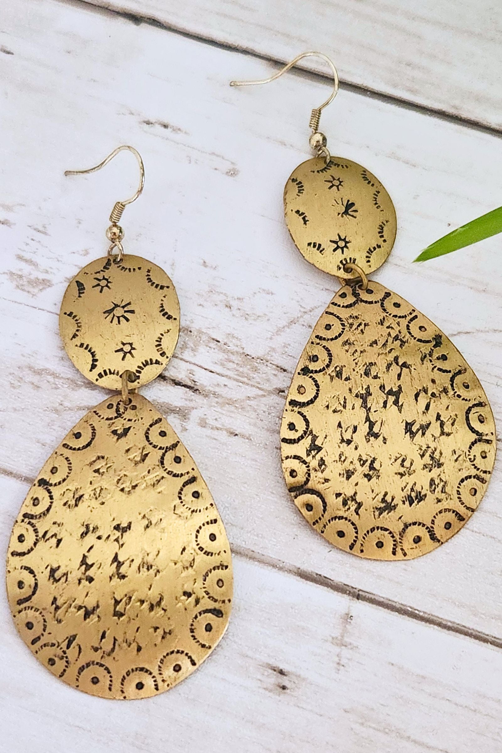 Golden Springs Teardrop Earrings
