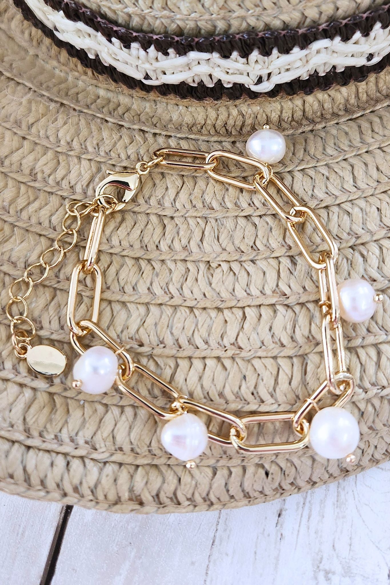 Pearl Charm Bracelet