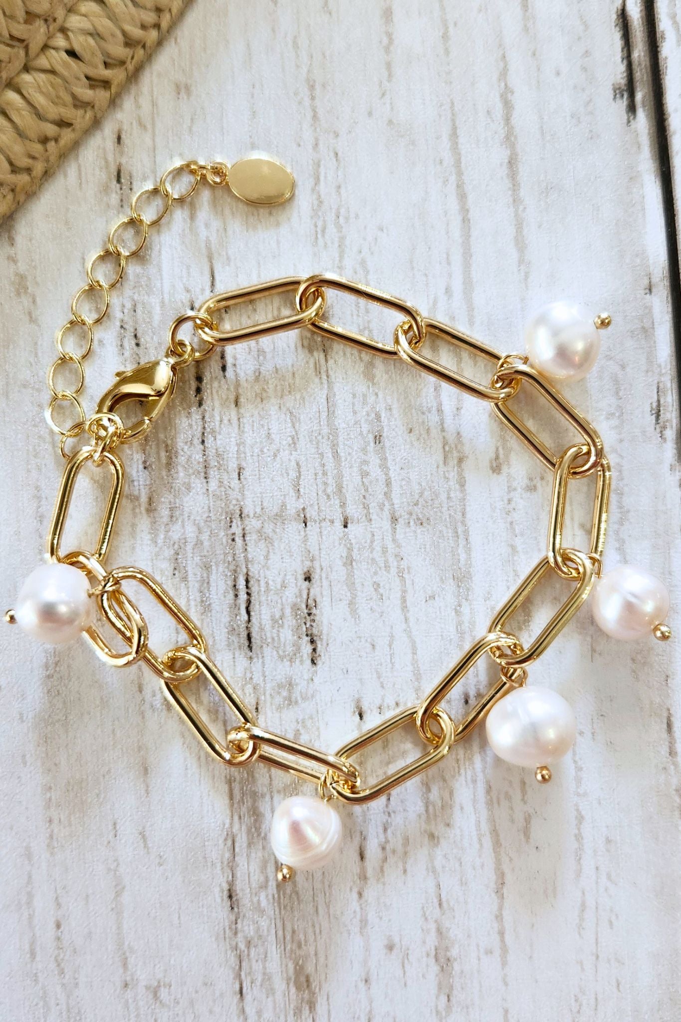 Pearl Charm Bracelet