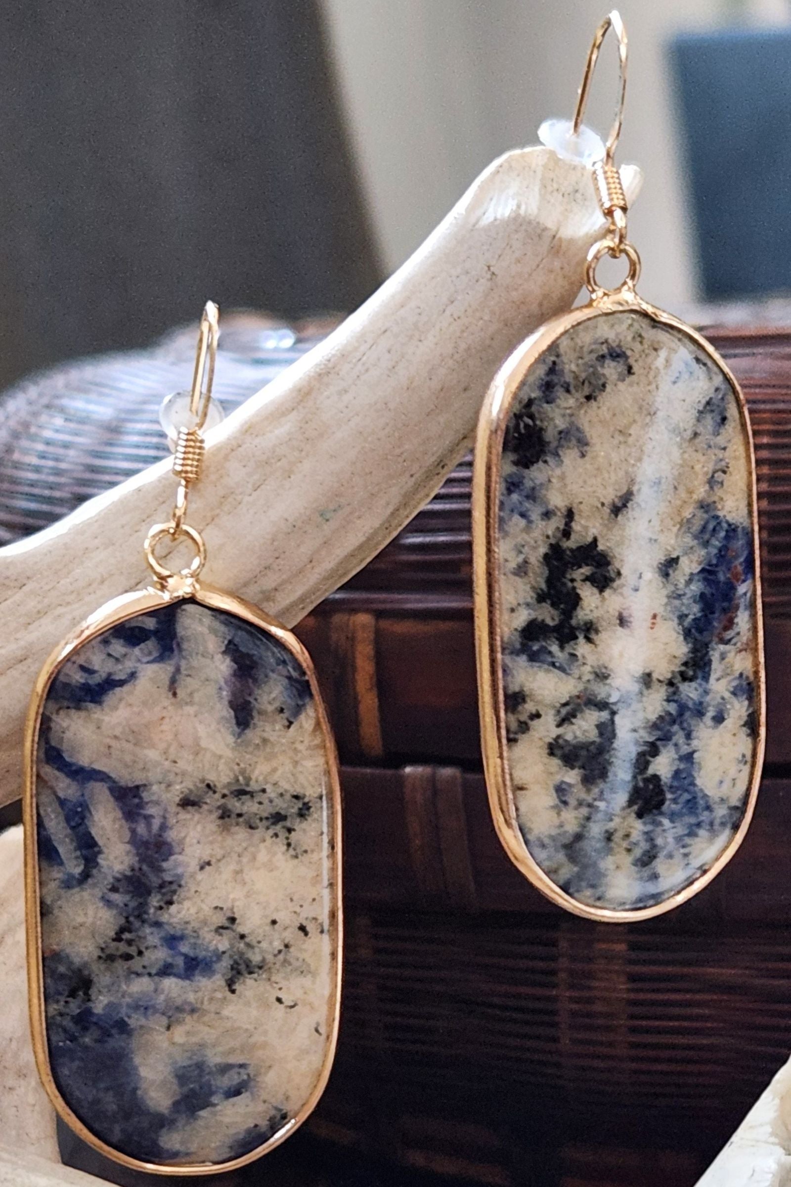 Rylie Blue Stone Earrings