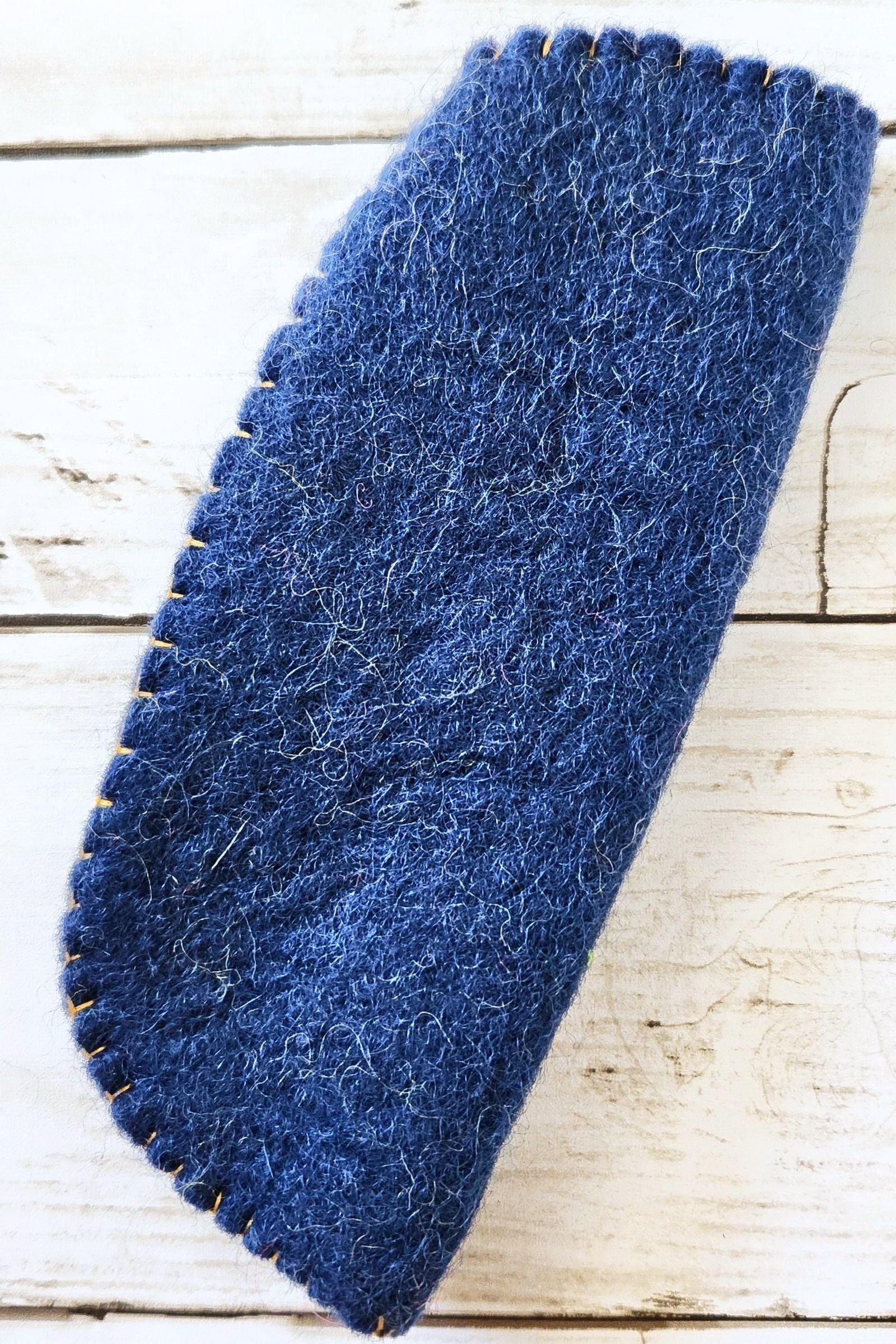 Indigo Felted Sunglass Case