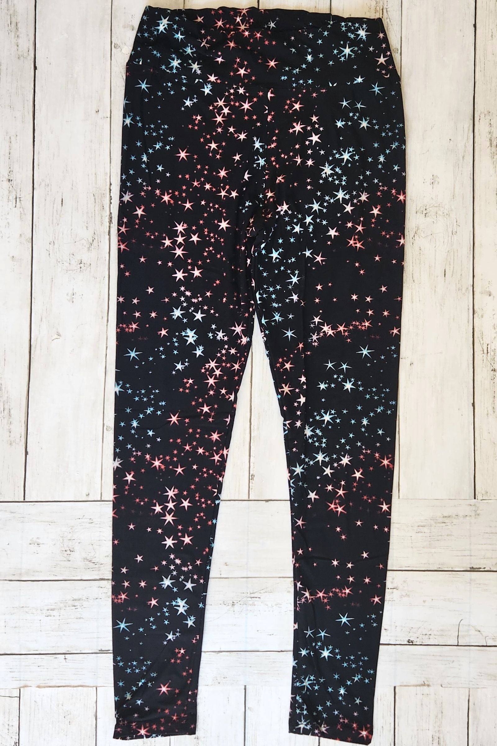 Star Bright Yoga Band Leggings