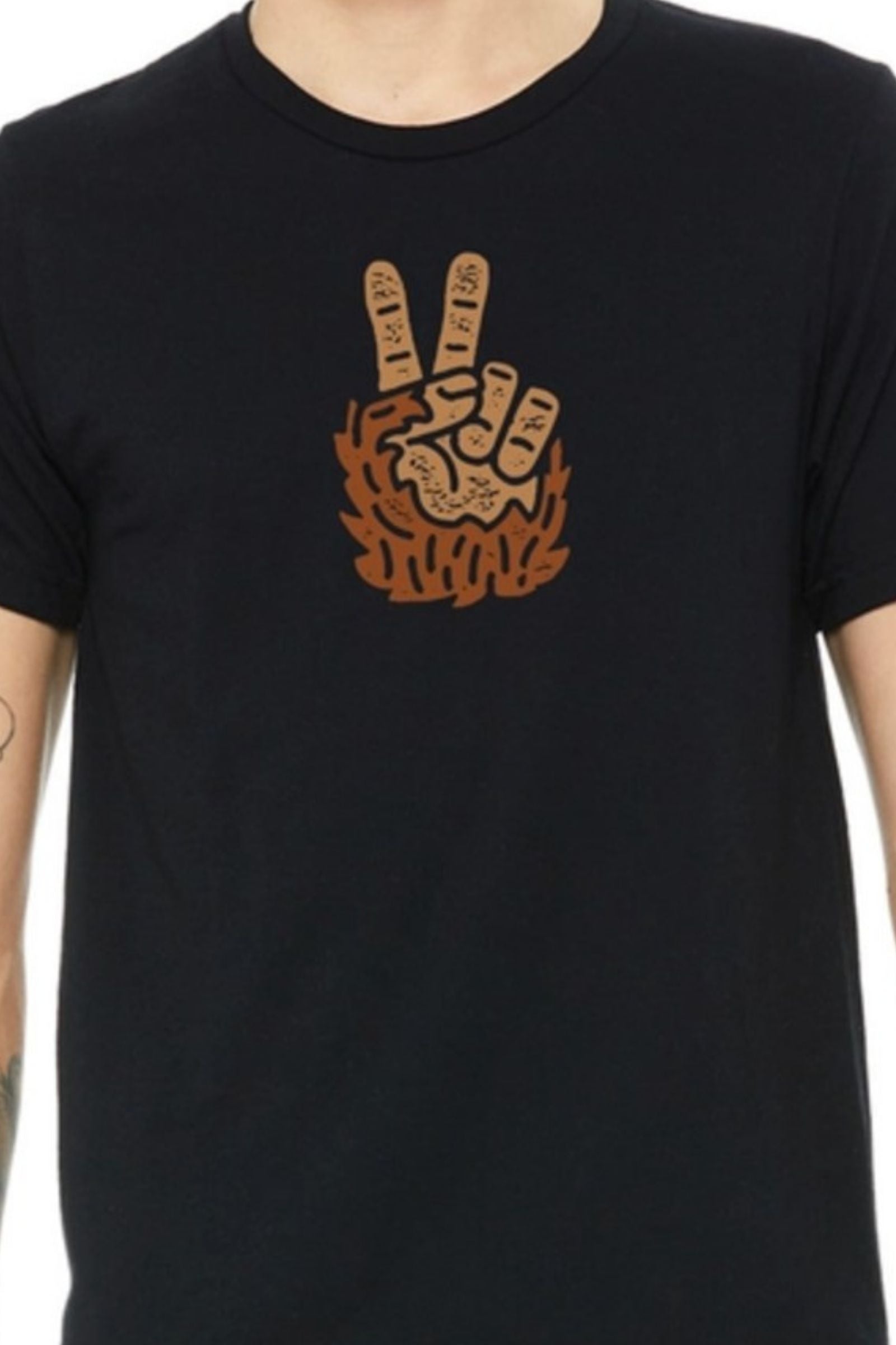 Bigfoot Peace T Shirt