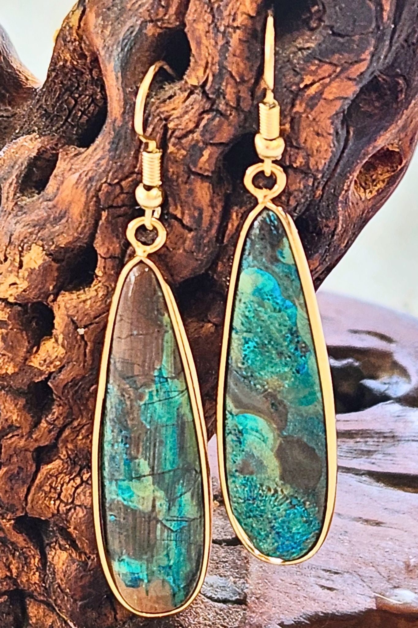 Turquoise Samira Skinny Teardrop Earring