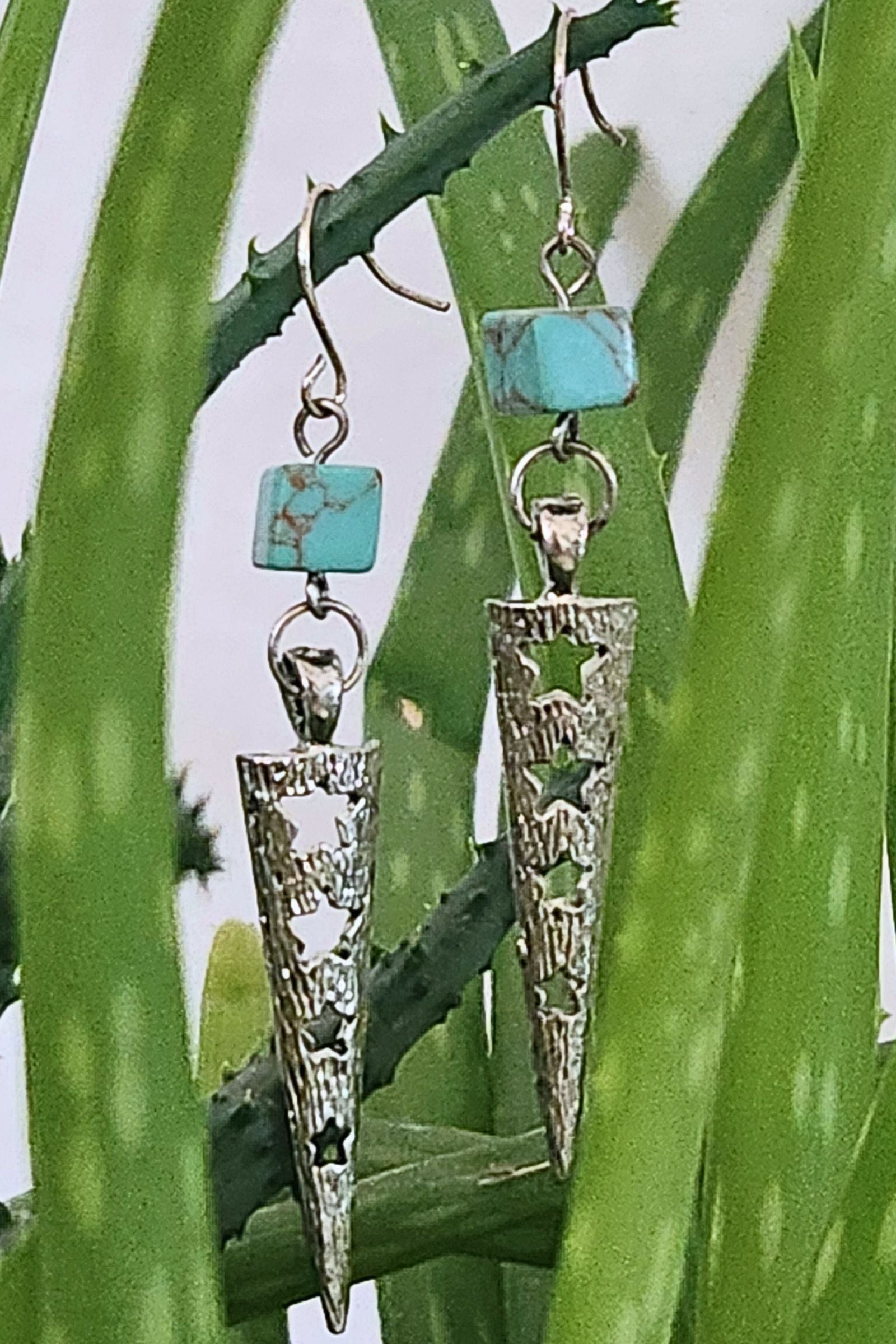 Star Streams Dangle Earrings