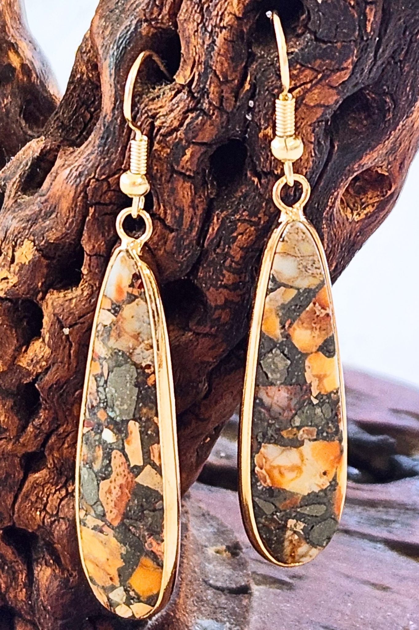 Red Clay Samira Skinny Teardrop Earring