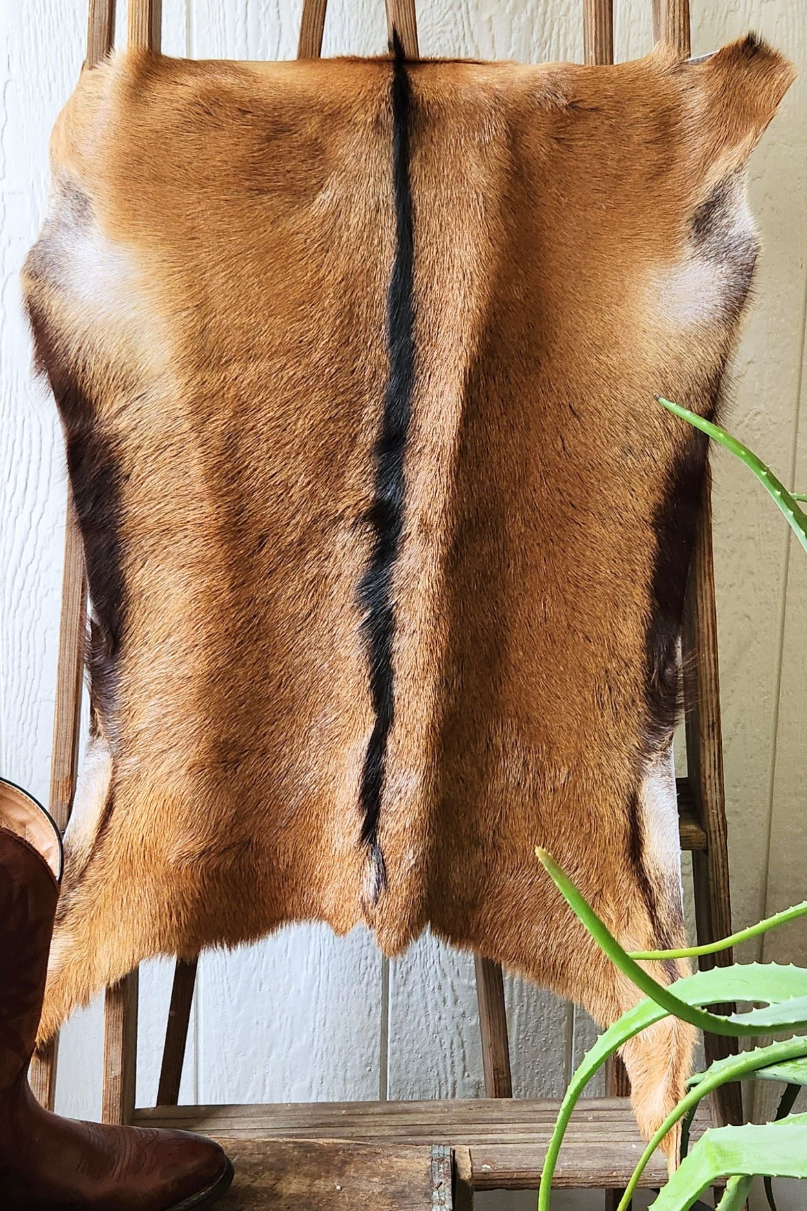 Brown Goat Hide Rug #456