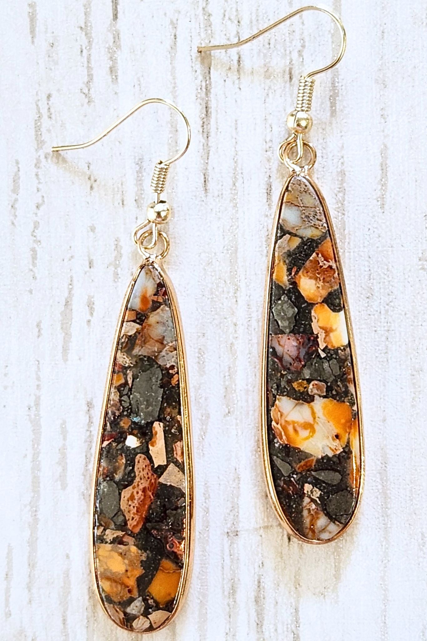 Red Clay Samira Skinny Teardrop Earring