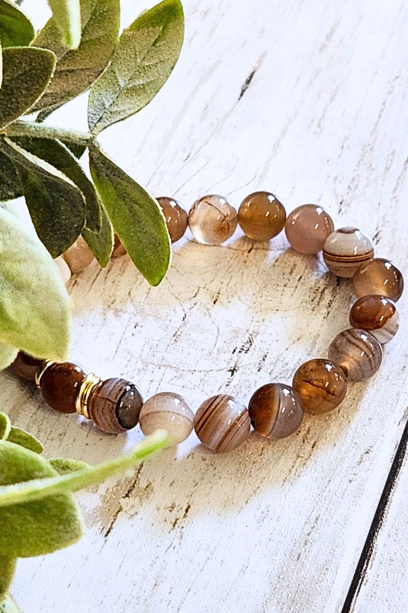 Brown Sugar Beaded Stretch Bracelets - 5 Styles