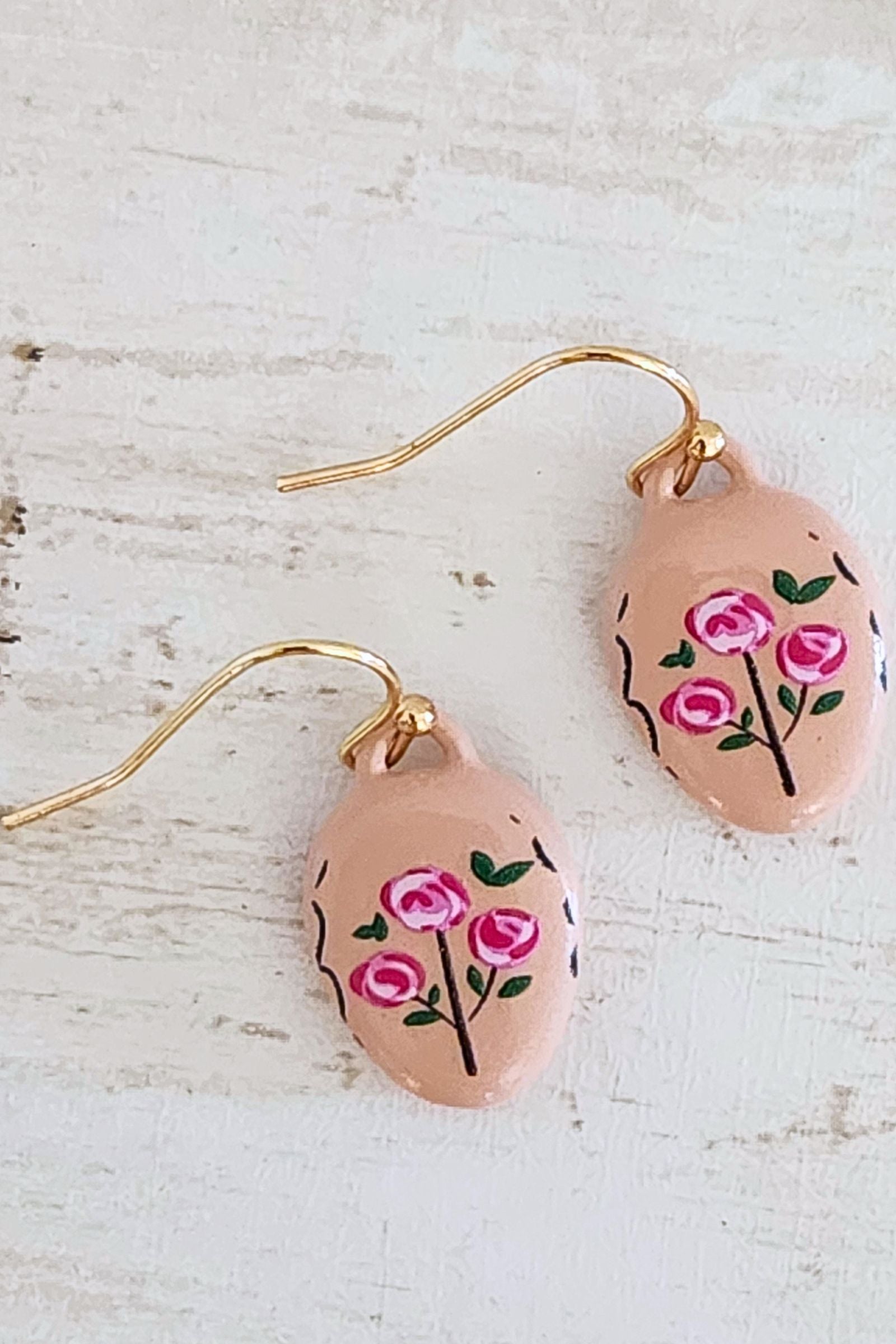 Pink Bouquet Drop Earring