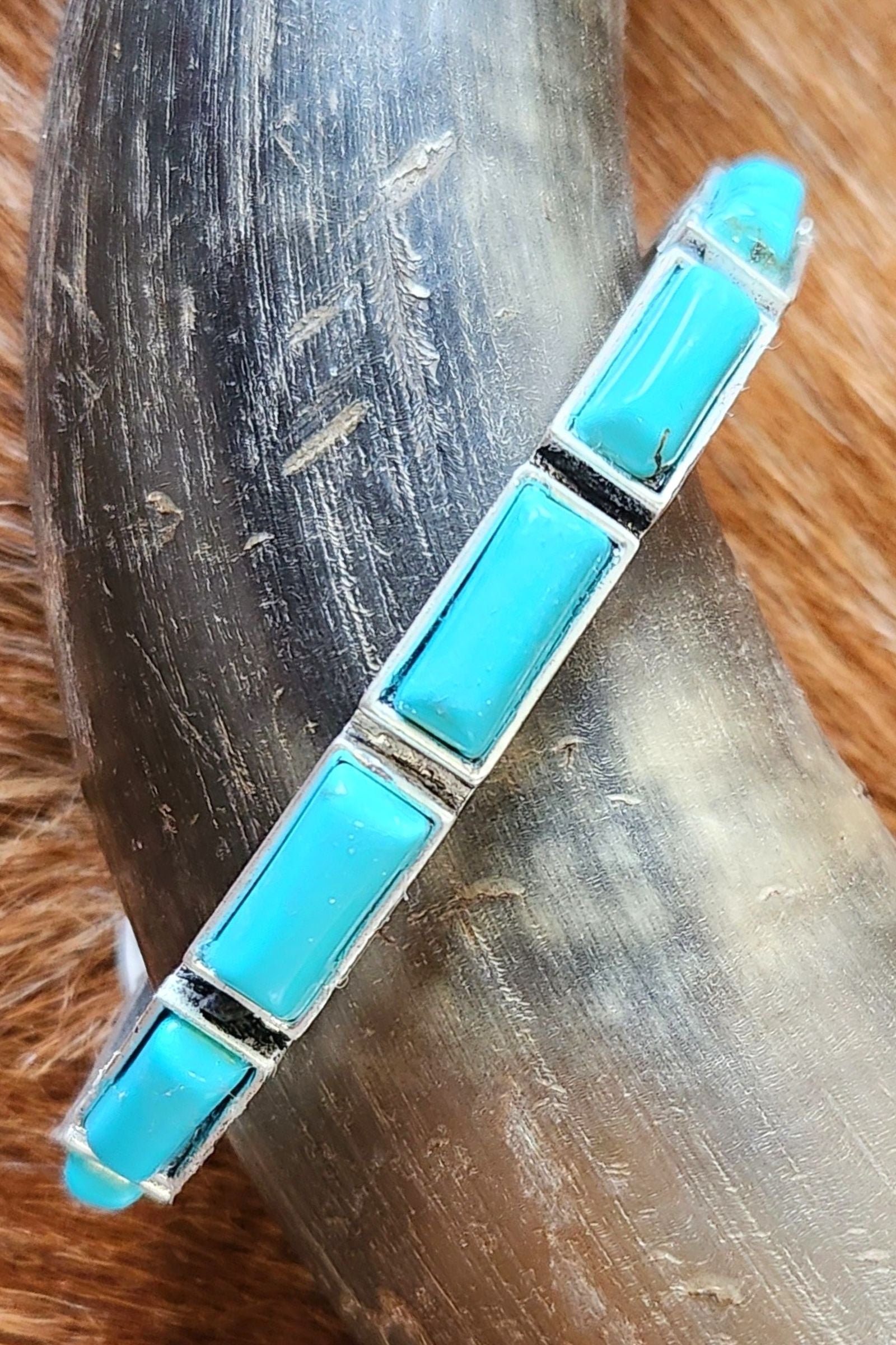 Turquoise Stud Cuff Bracelet