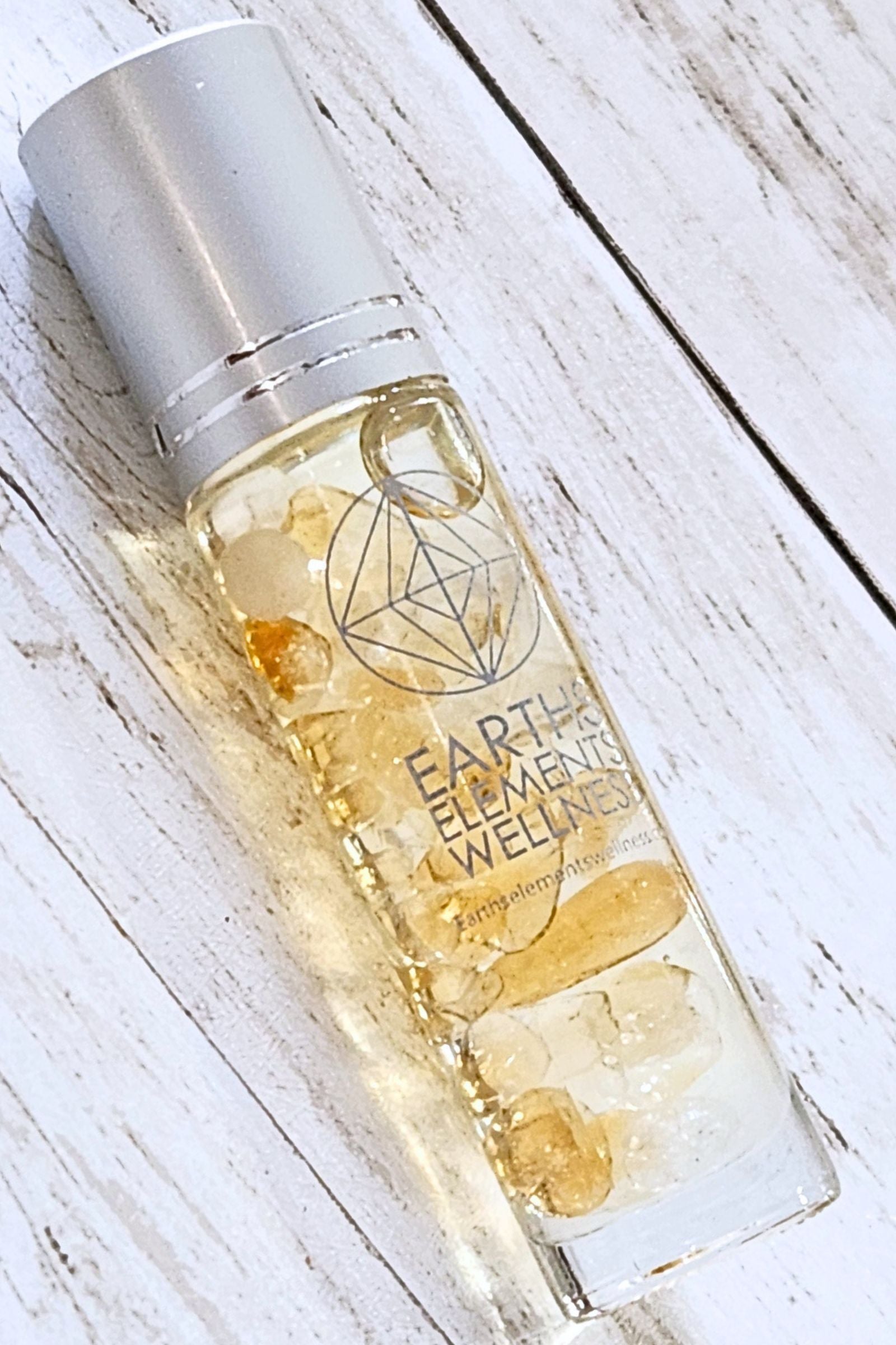 Abundance: Frankincense & Geranium & Lavender Crystal Roll-On Essential Oil