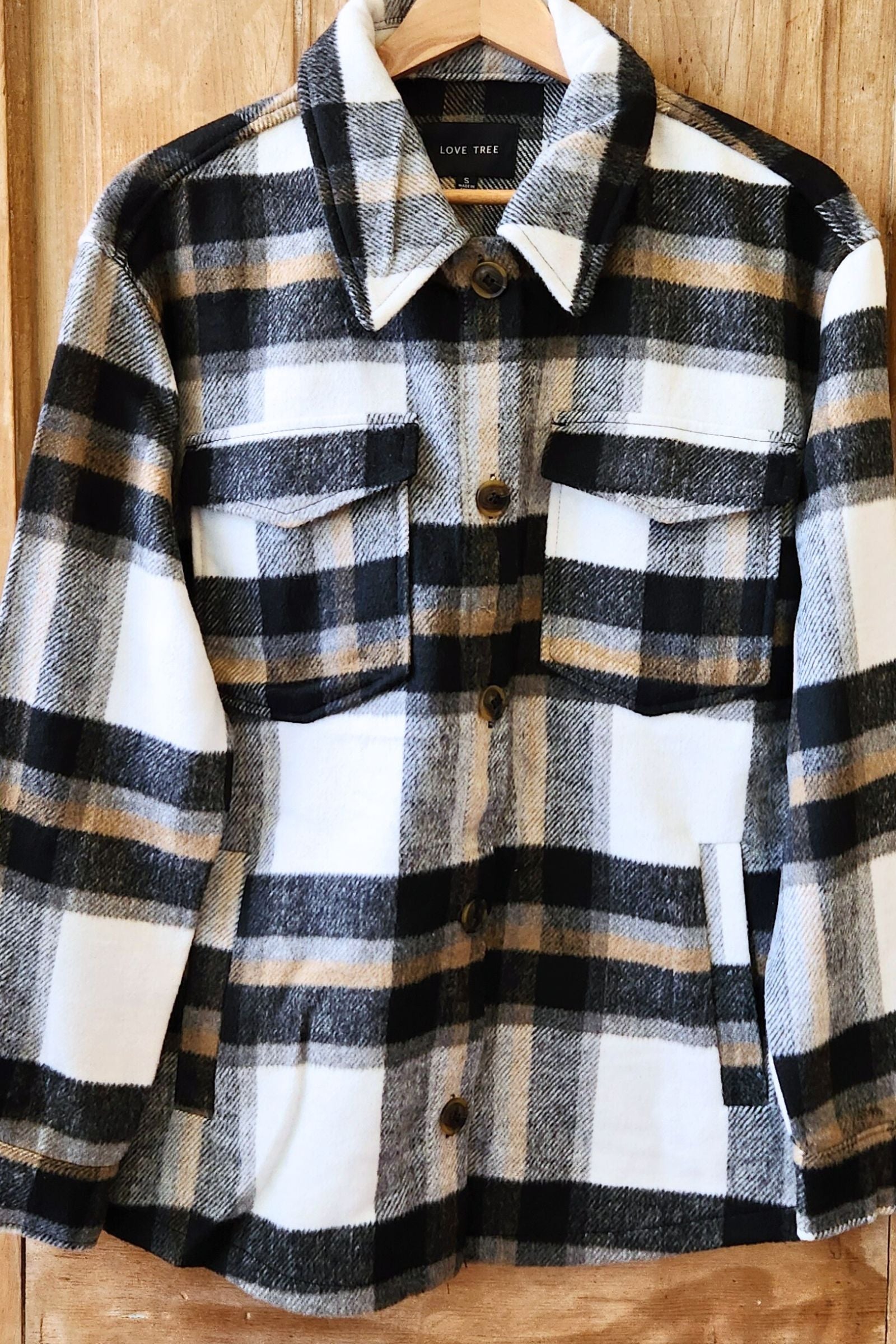 Black & White Plaid Shacket