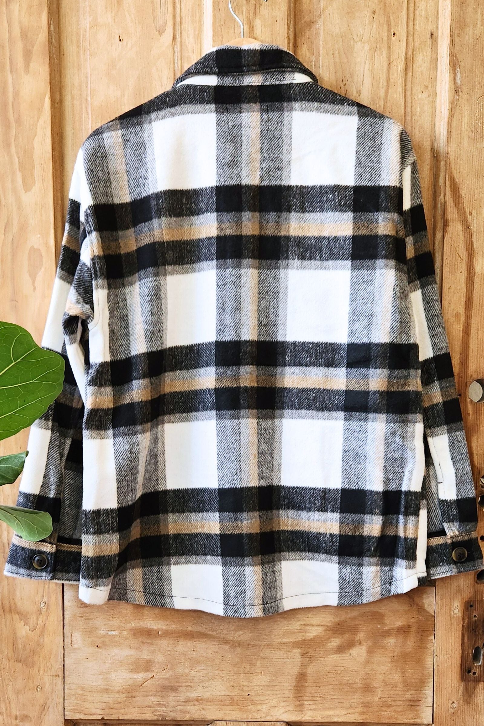 Black & White Plaid Shacket