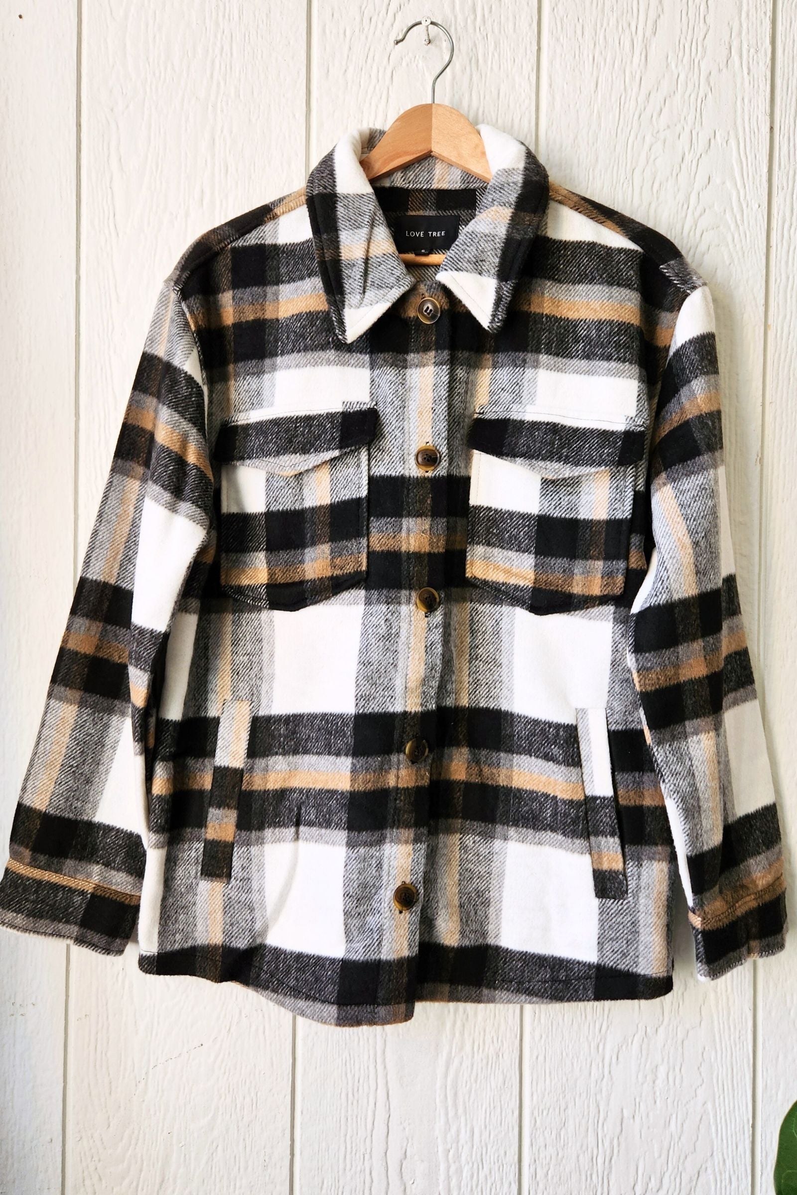 Black & White Plaid Shacket