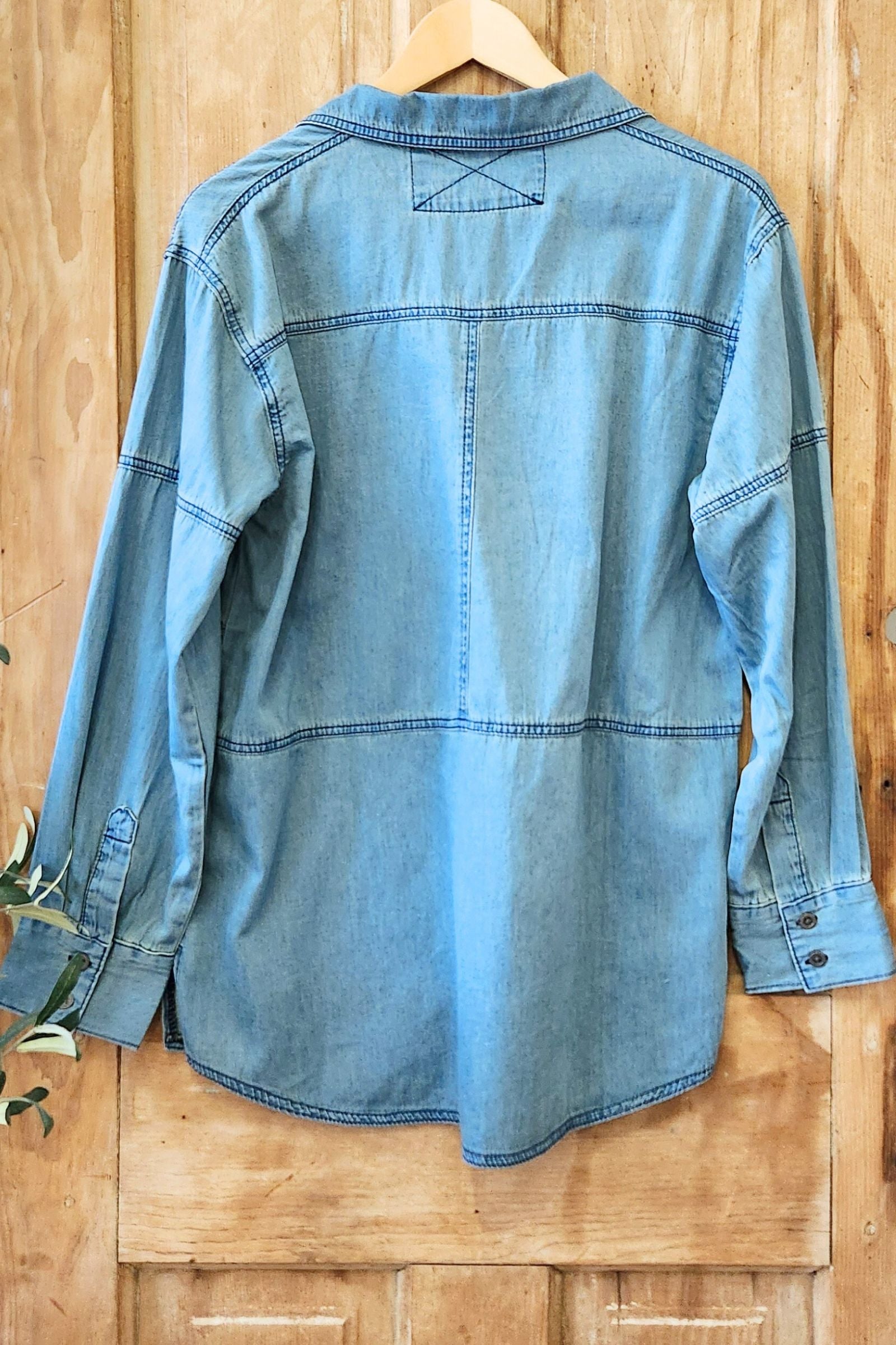 Blue Denim Pullover