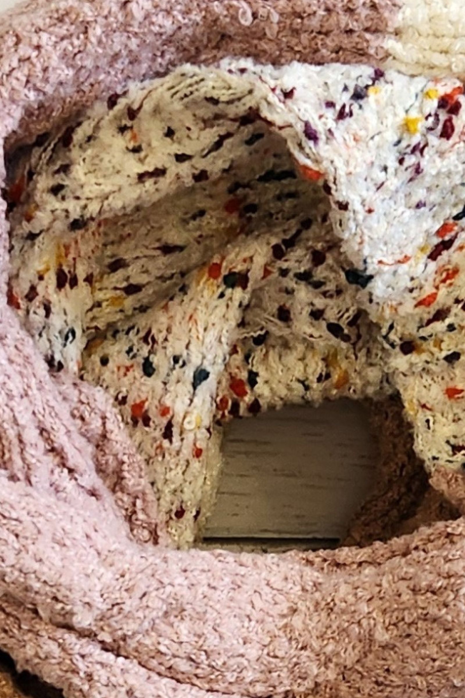 Boho Speckle & Stripe Tassel Scarf