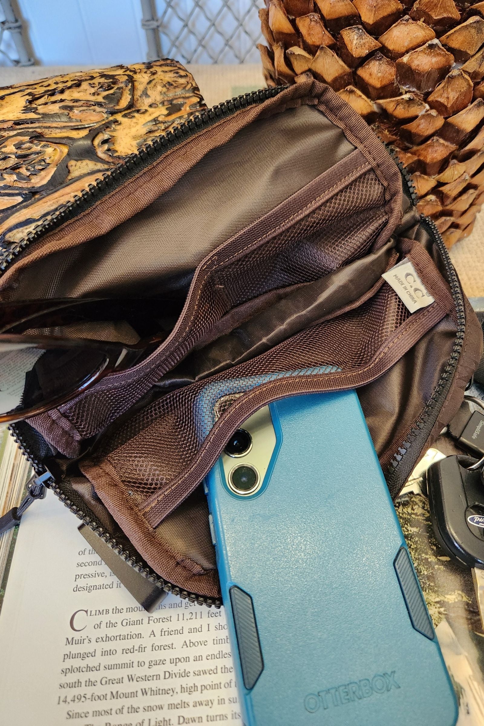 CC Brown Southwest Fanny Pack