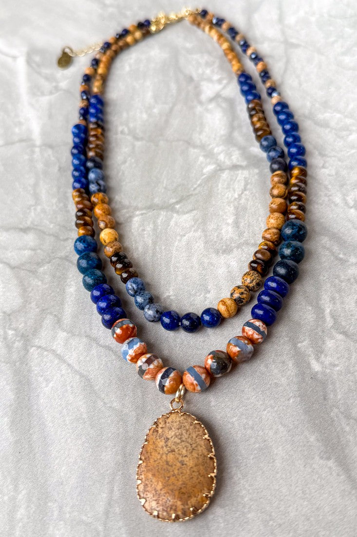 Becca Layered Pendant Necklace