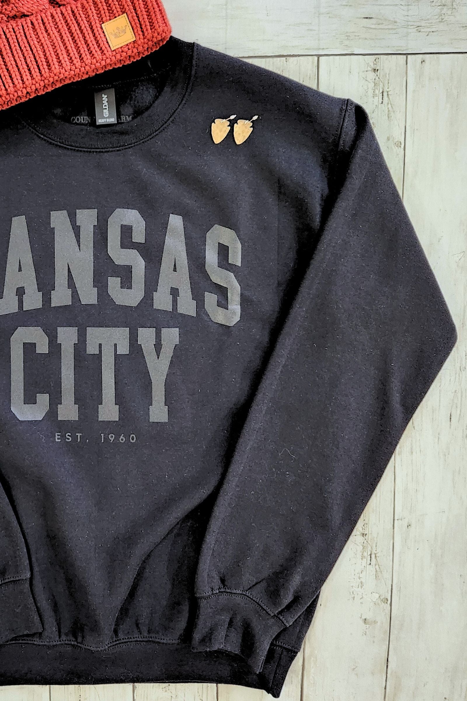 Monochromatic Black Kansas City Sweatshirt