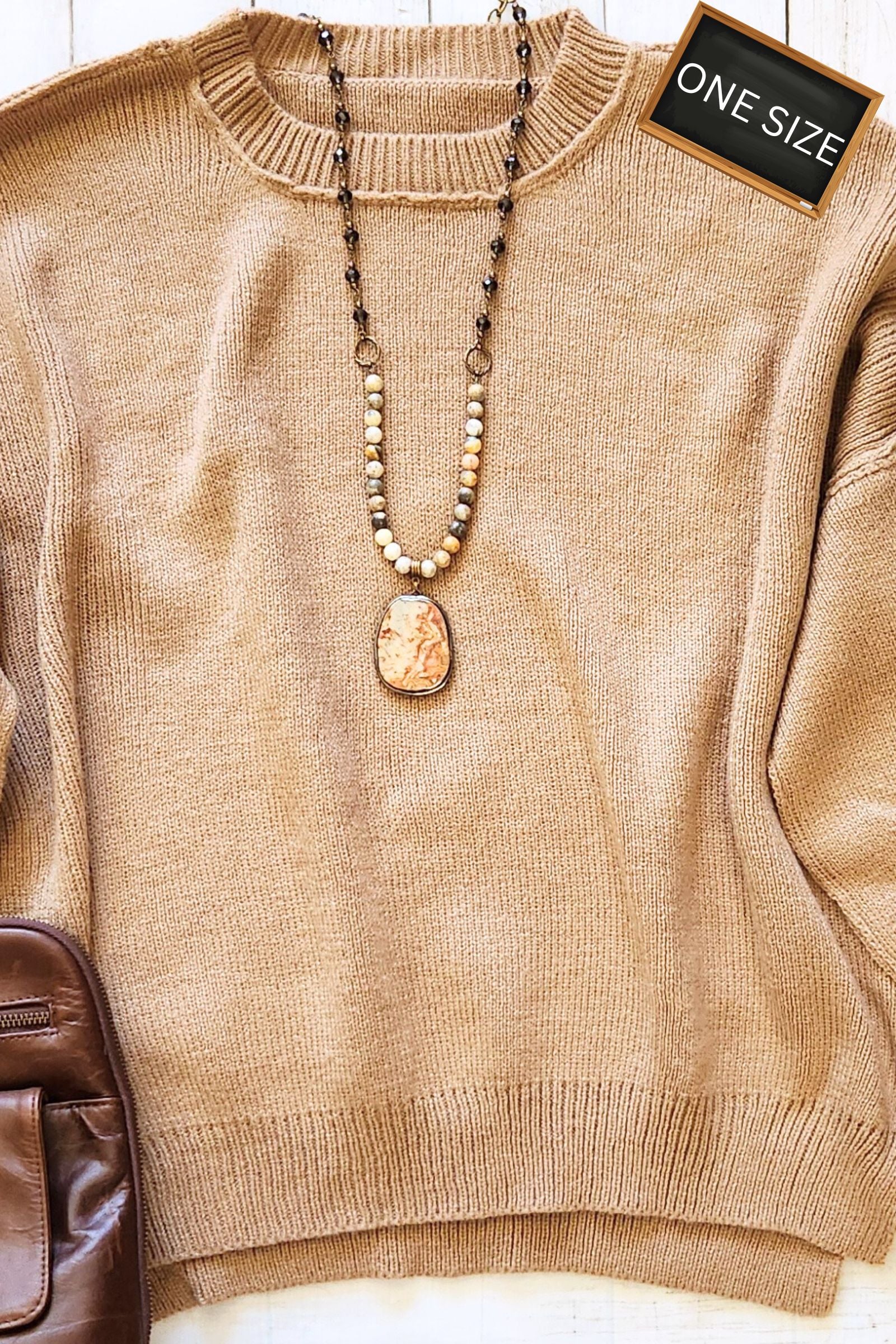 Cozy Mocha Oversized Sweater