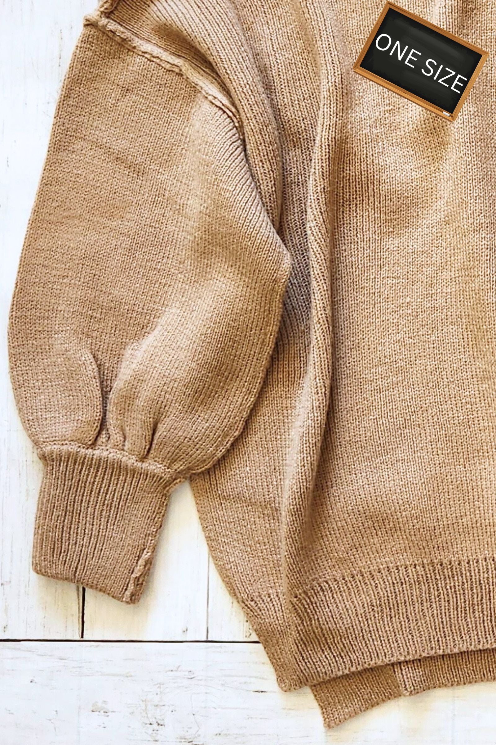 Cozy Mocha Oversized Sweater