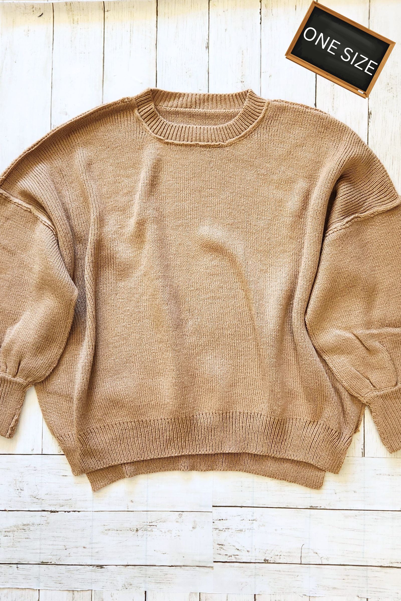 Cozy Mocha Oversized Sweater