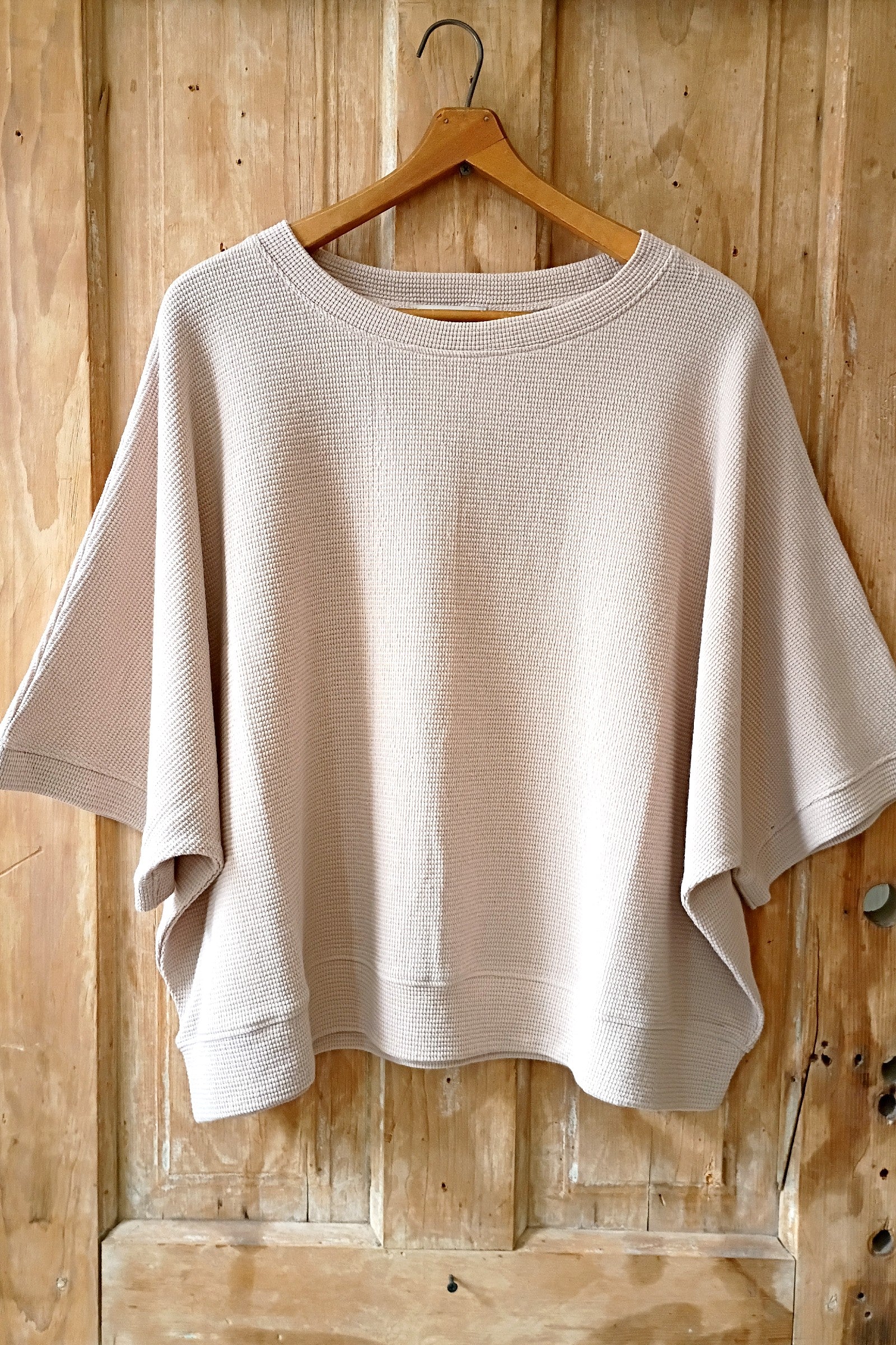 Cocoa Double Knit Short Sleeve Top