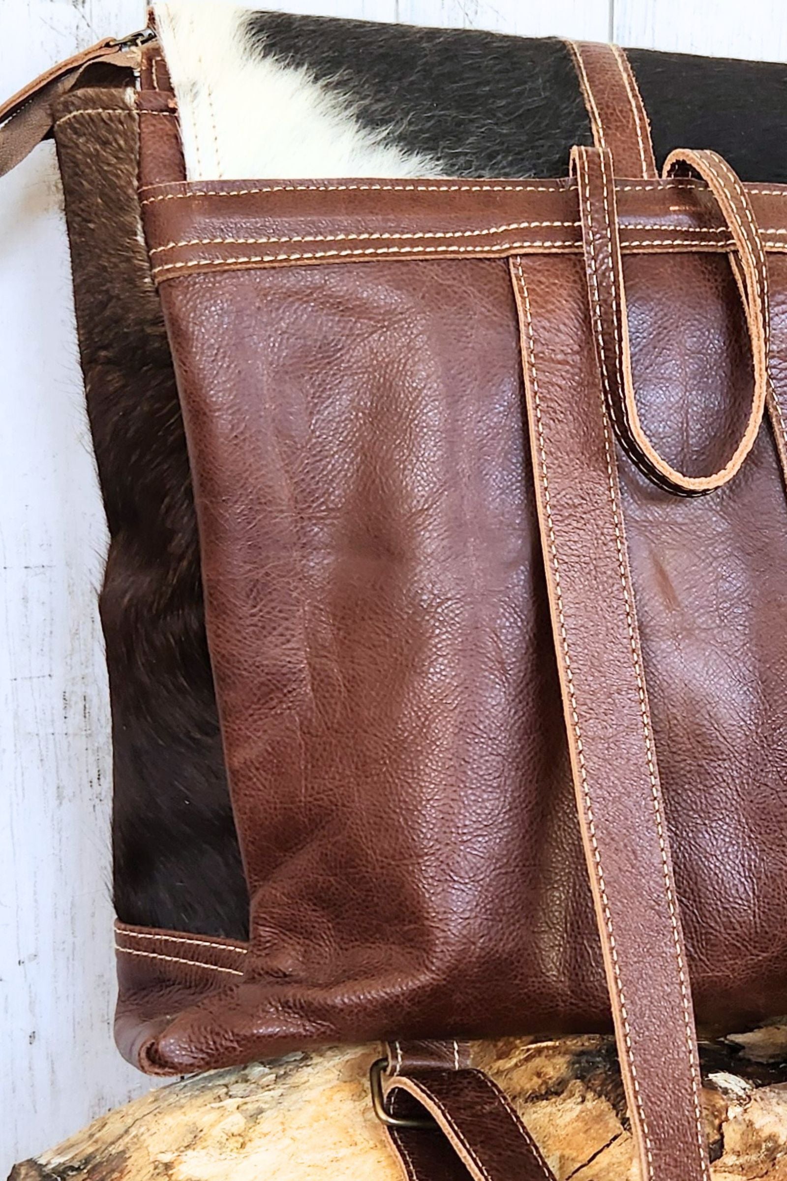 Cowhide Back Pack Bag