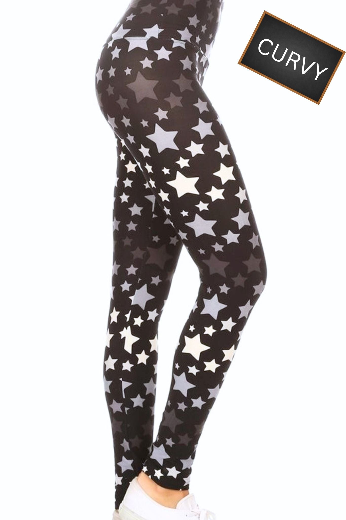 CURVY Night Sky Star Leggings