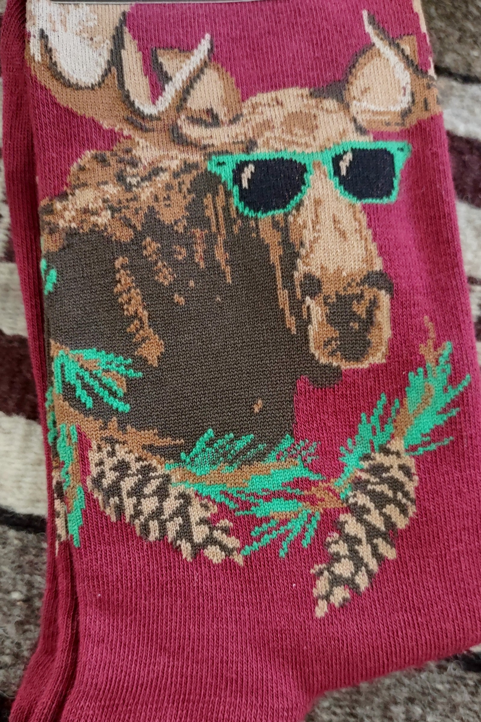 Easily A'Moose'd Men's Crew Socks