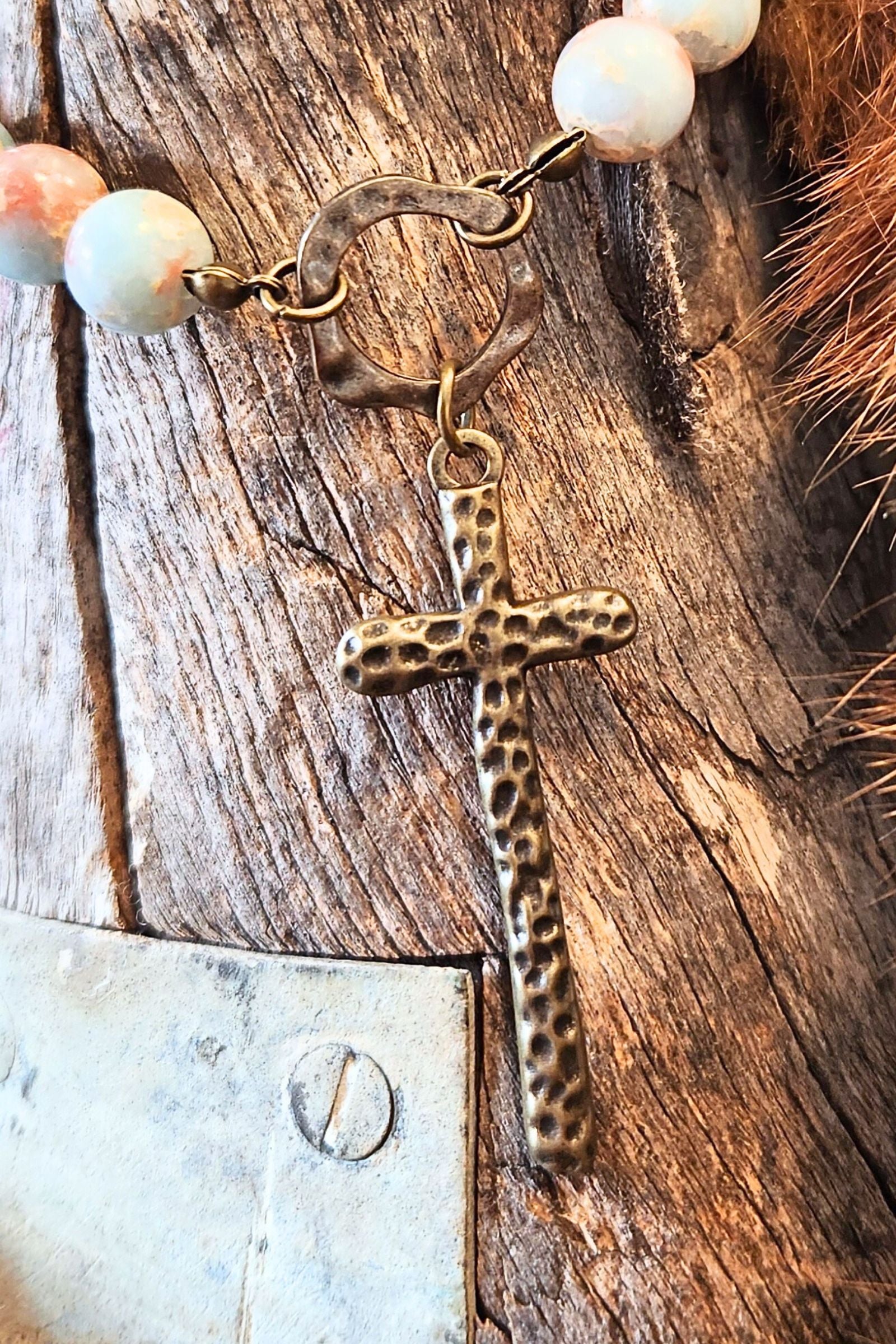 Freya Cross Pendant Necklace