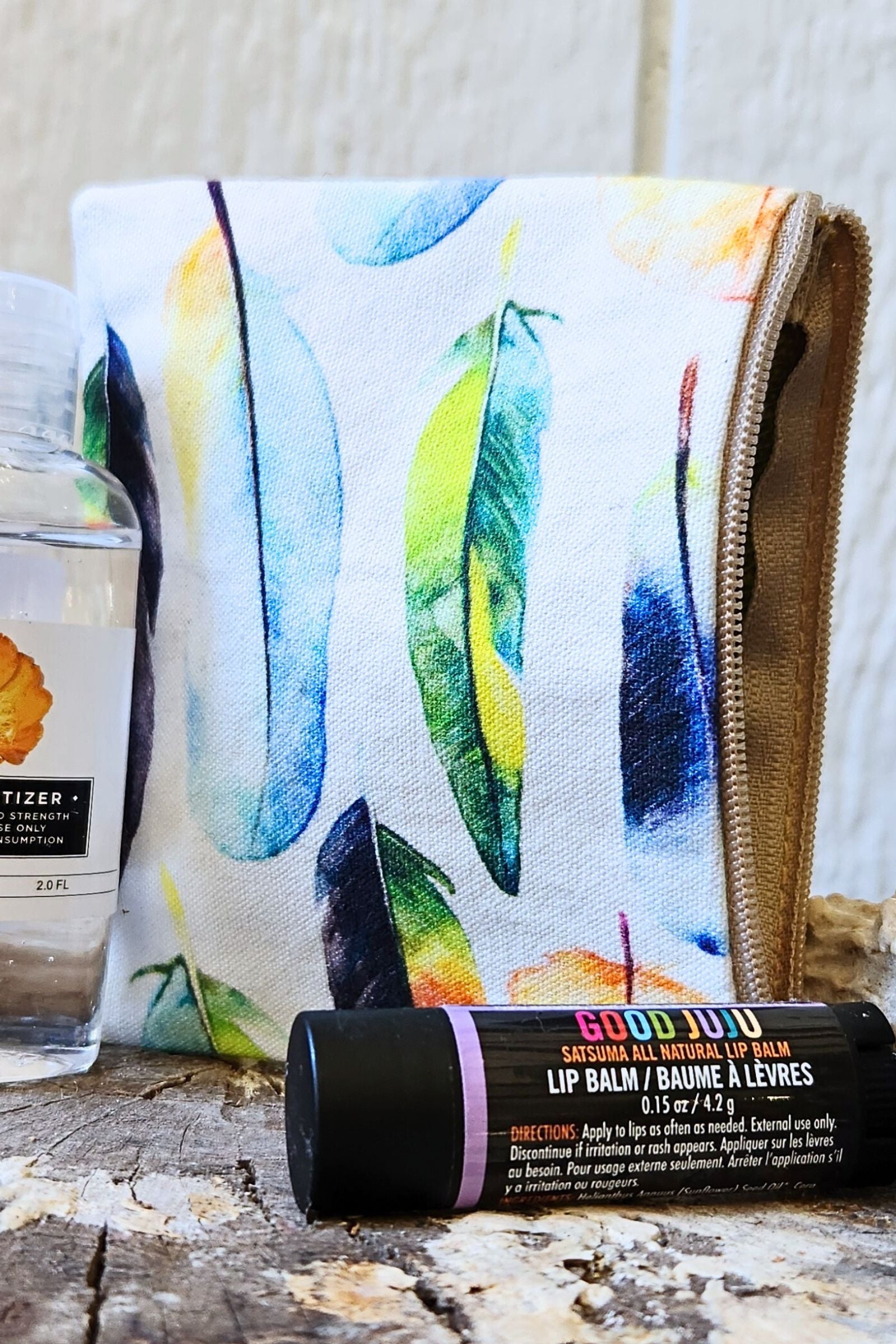 Colorful Feather Coin Purse