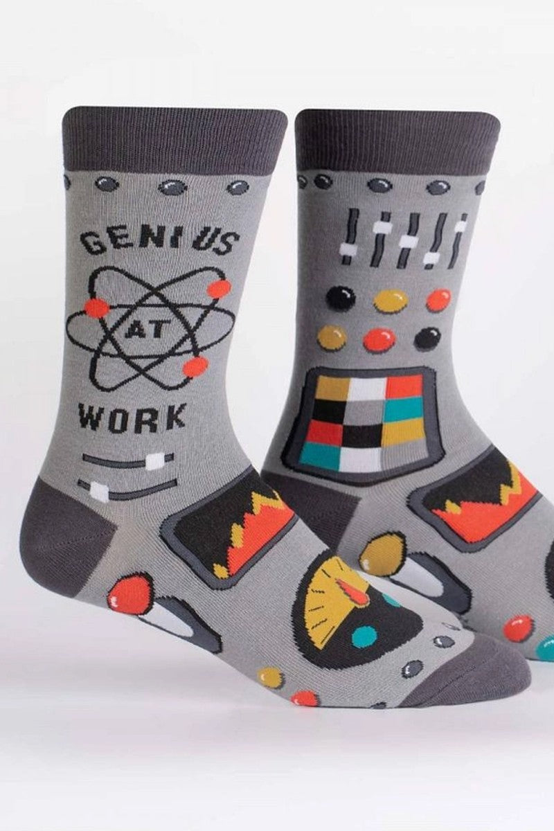 Genius at Work Men's Crew Socks