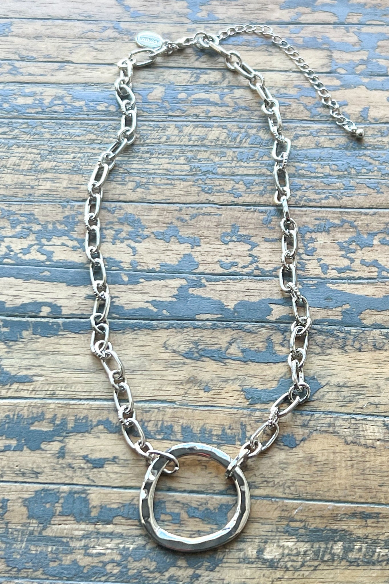 Gretchen Silver Pendant Necklace