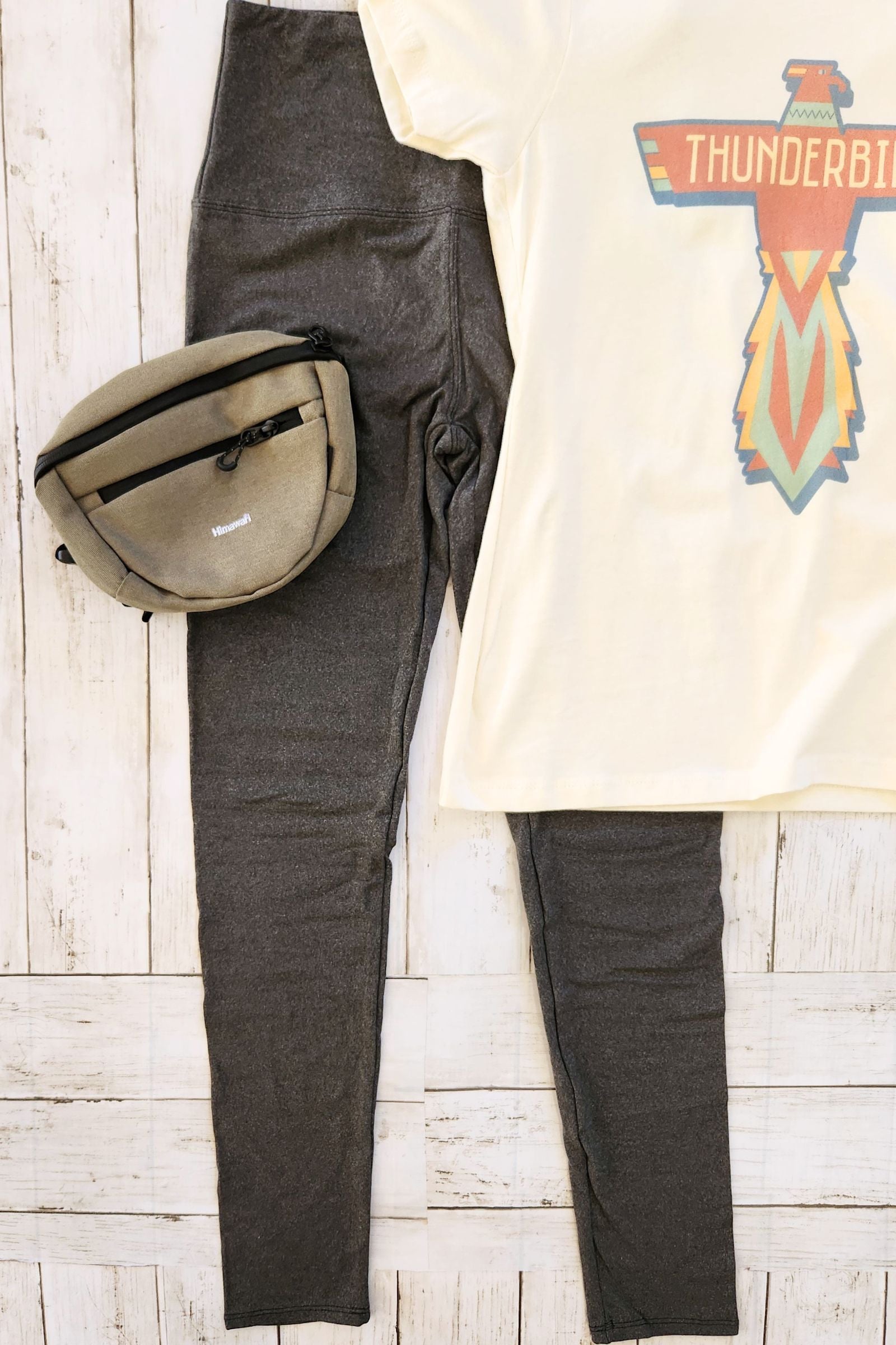 Heather Dark Charcoal Yoga Leggings