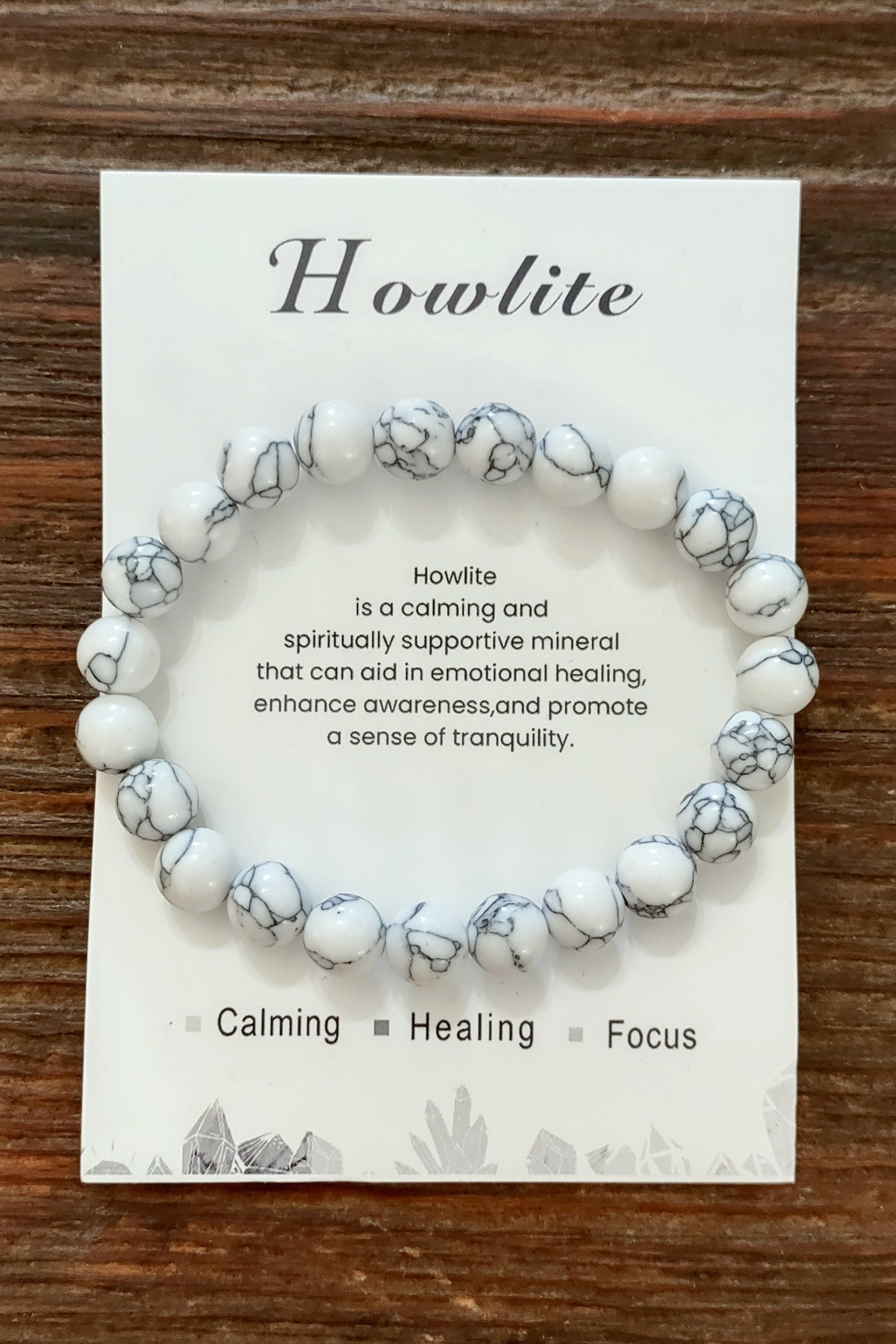 Howlite Stone Stretch Bracelet